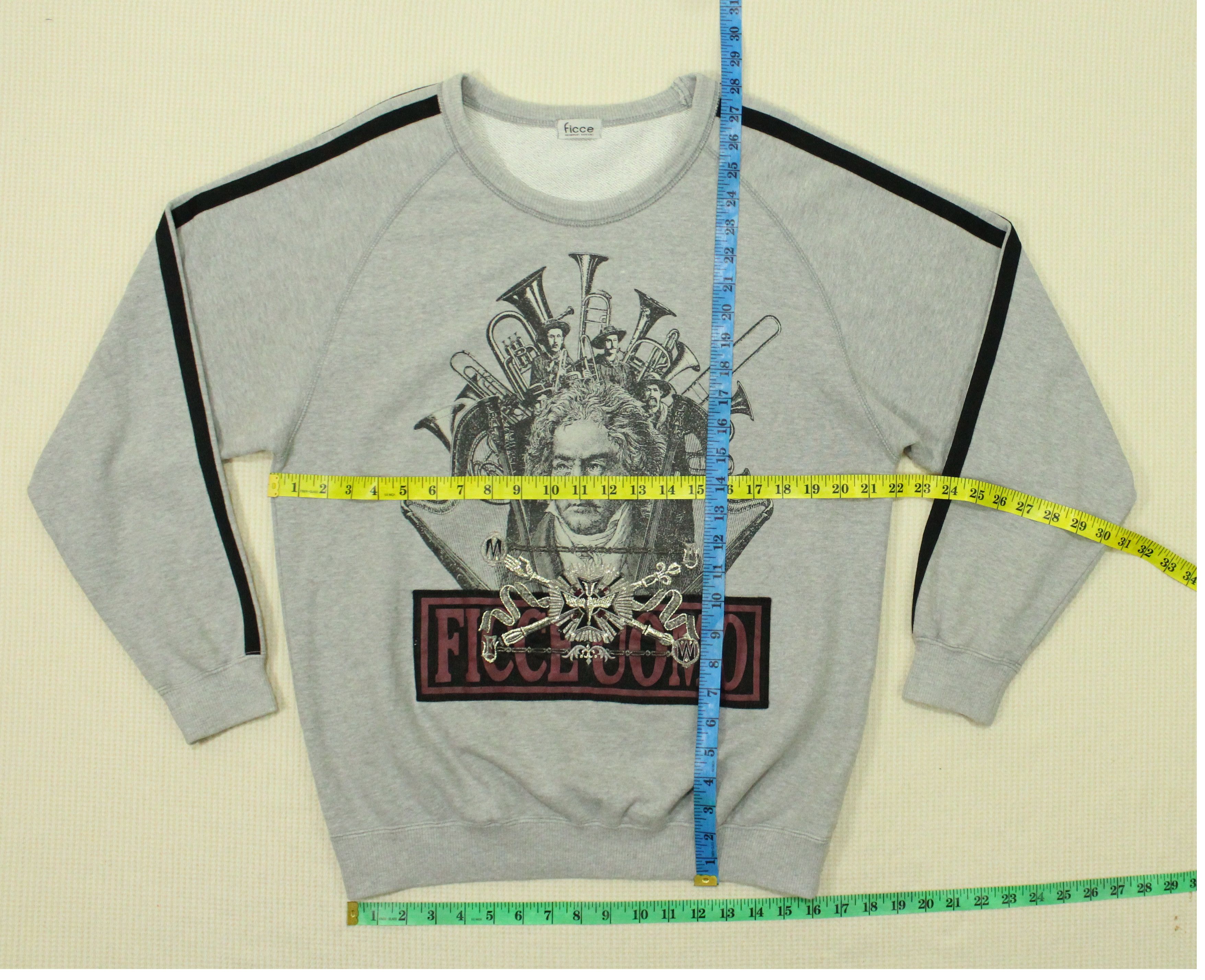 Japanese Brand YOSHIYUKI KONISHI Sweatshirt Beethoven Mozart Bach FICCE Size US M / EU 48-50 / 2 - 11 Thumbnail