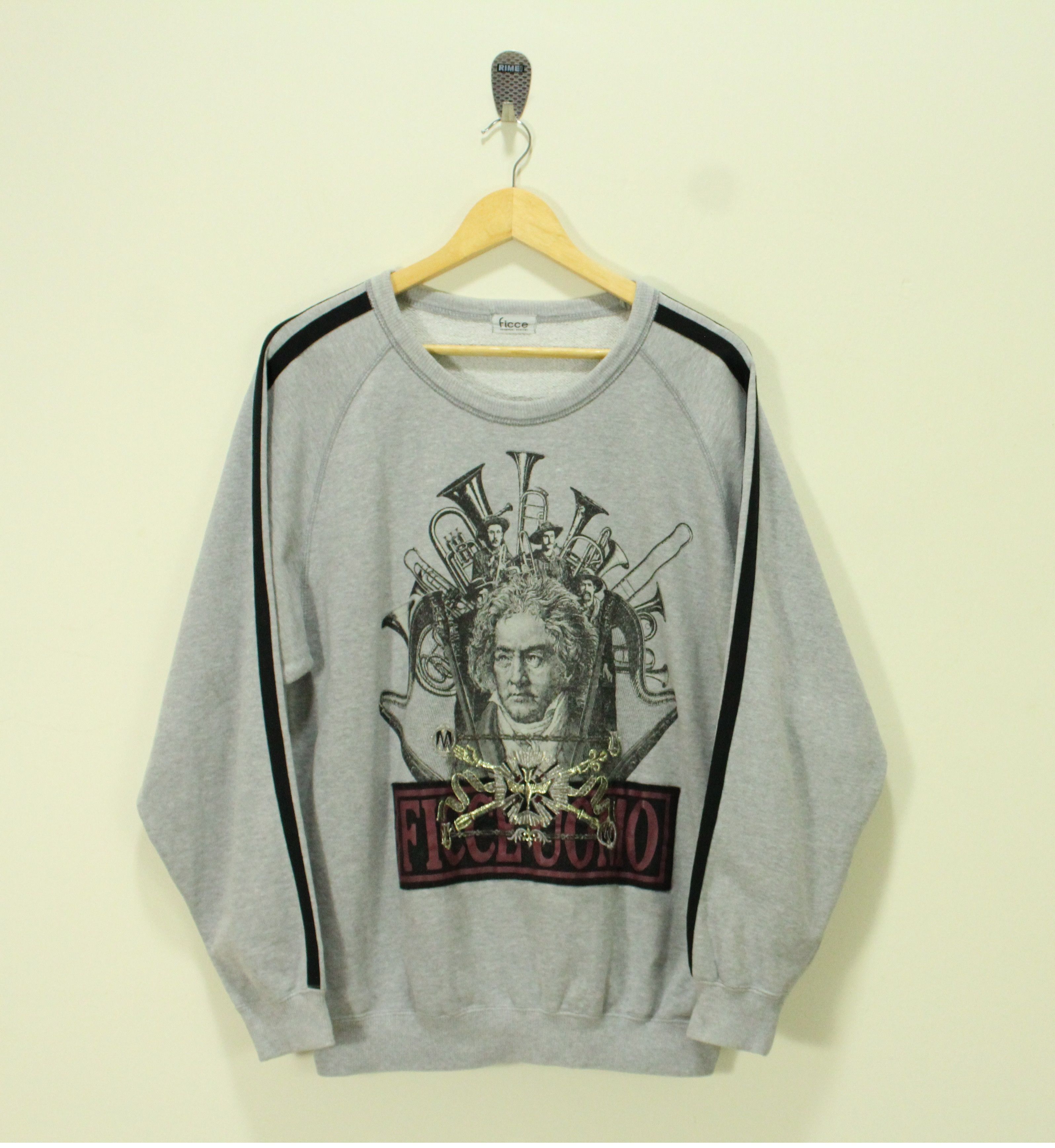 Japanese Brand YOSHIYUKI KONISHI Sweatshirt Beethoven Mozart Bach FICCE Size US M / EU 48-50 / 2 - 1 Thumbnail