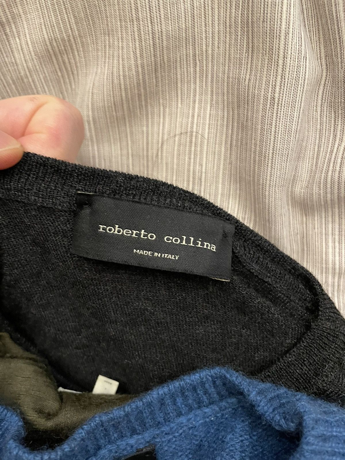 Roberto Collina Roberto Collina Anthracite mérinos s Size US S / EU 44-46 / 1 - 3 Thumbnail