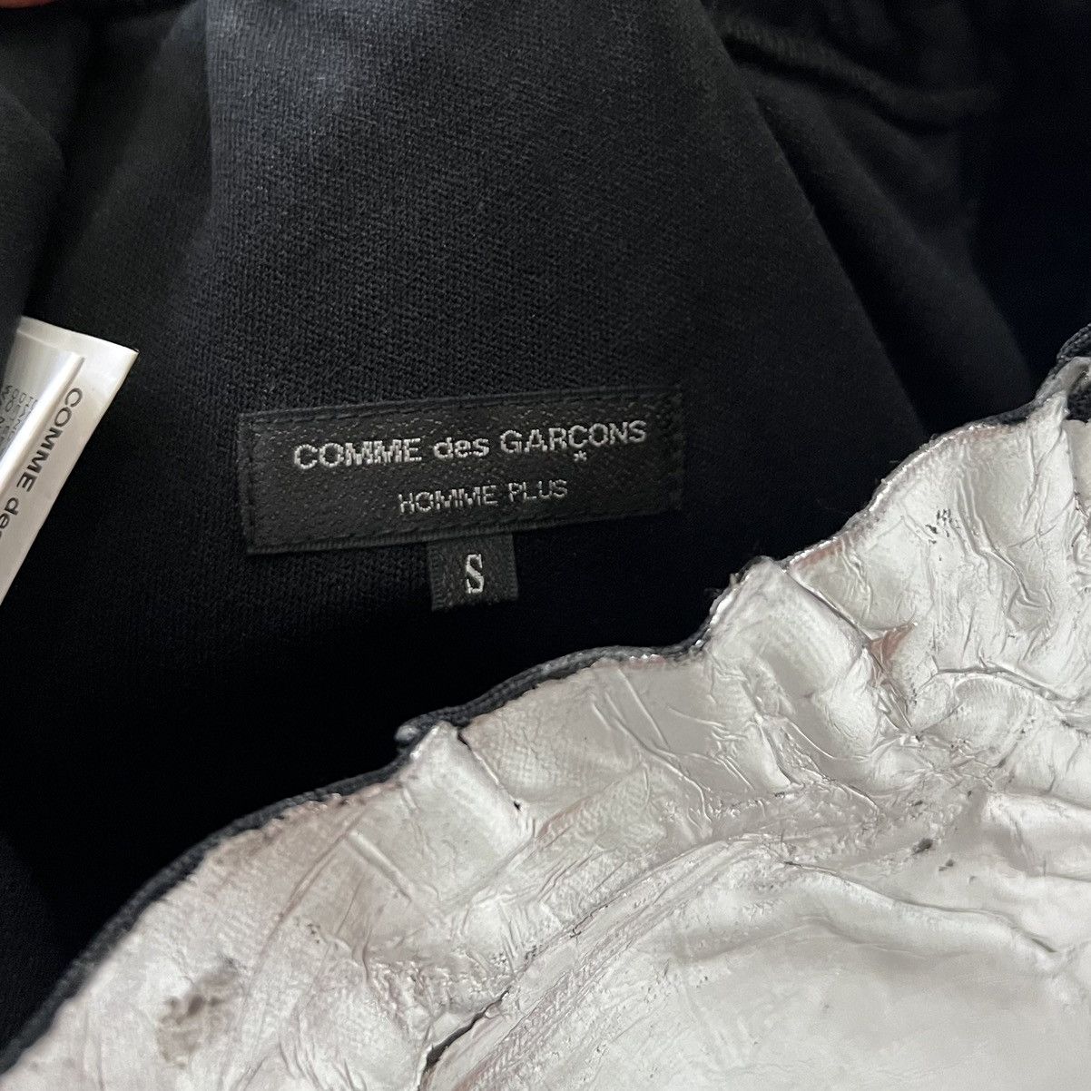 Comme des Garcons Homme Plus SS21 CDGH+ Oversized Distressed Foil Shorts Size US 30 / EU 46 - 4 Thumbnail