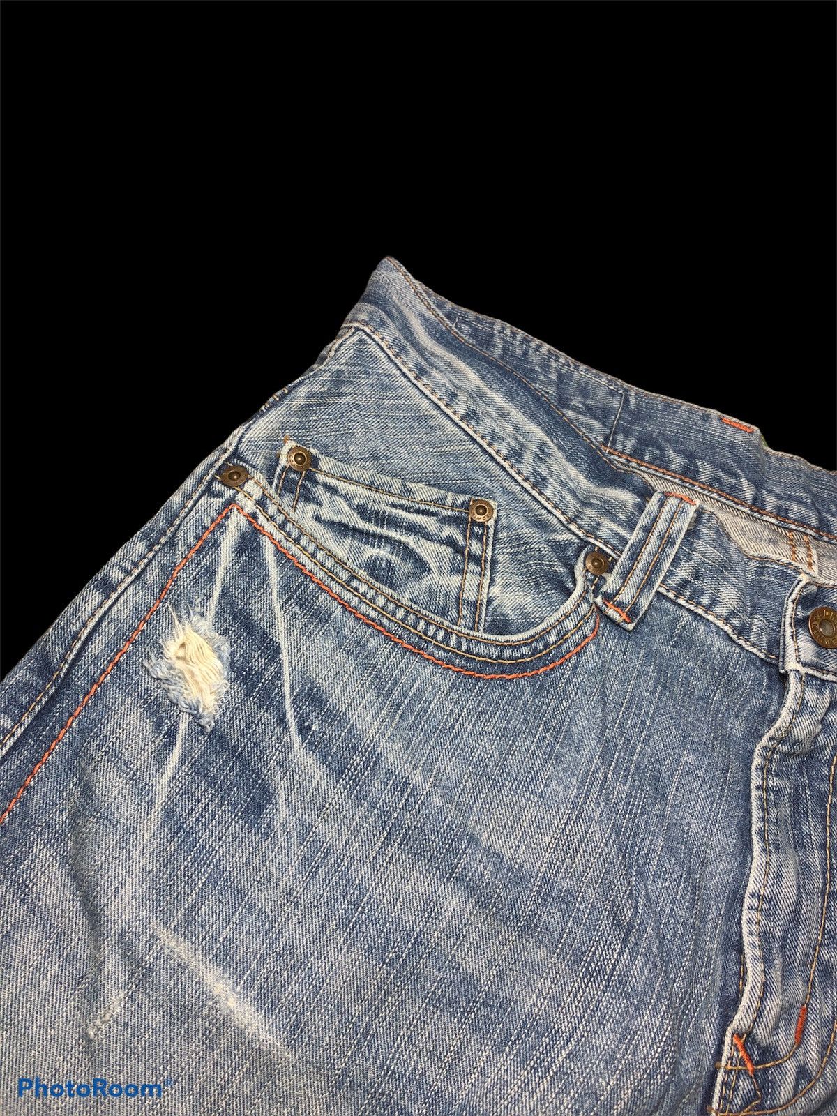 Japanese Brand BOOTCUT EDWIN WASHED BLUE DENIM Size US 32 / EU 48 - 3 Thumbnail