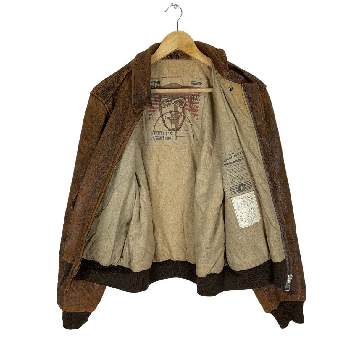 Vintage ❄️VINTAGE OLD FLIGHT A2 LEATHER JACKET Size US M / EU 48-50 / 2 - 1 Thumbnail