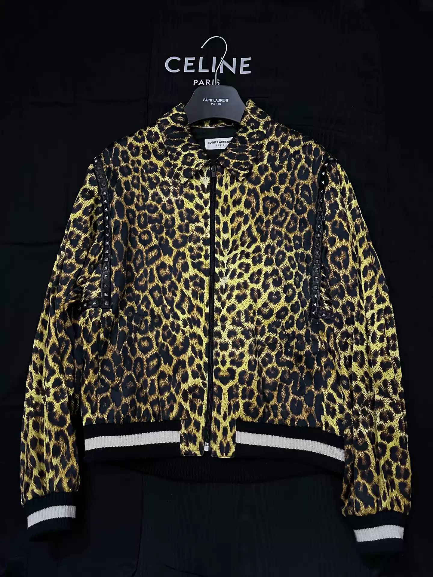 Saint Laurent Paris Saint Laurent 2016Ss Leopard Print Jacket Size