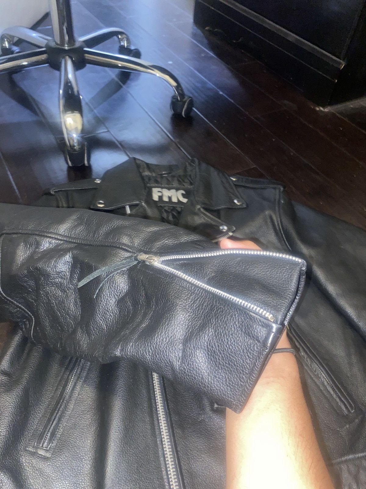 Fmc Leather Biker Jacket | Grailed