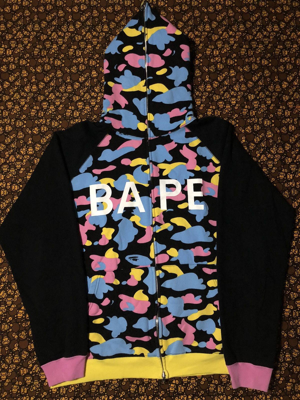 Bape Cotton Candy Camo Full Zip Hoodie Size US L / EU 52-54 / 3 - 1 Thumbnail