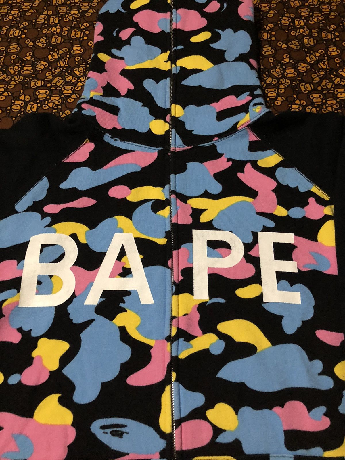 Bape Cotton Candy Camo Full Zip Hoodie Size US L / EU 52-54 / 3 - 3 Thumbnail