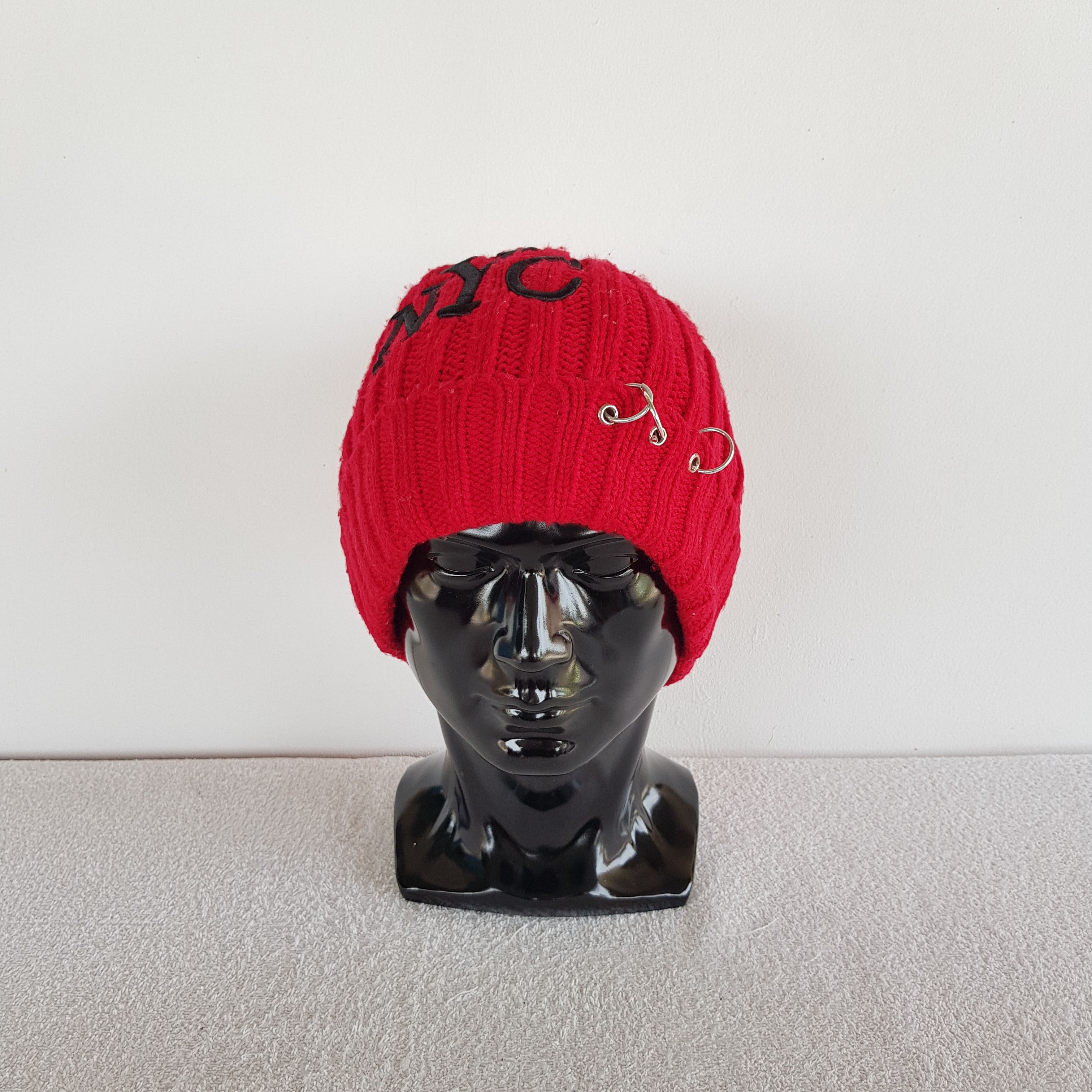 Japanese Brand × Vintage NYC Hats Knitted Crochet Beanie Snow Cap Hats - AC10686. Size ONE SIZE - 2 Thumbnail