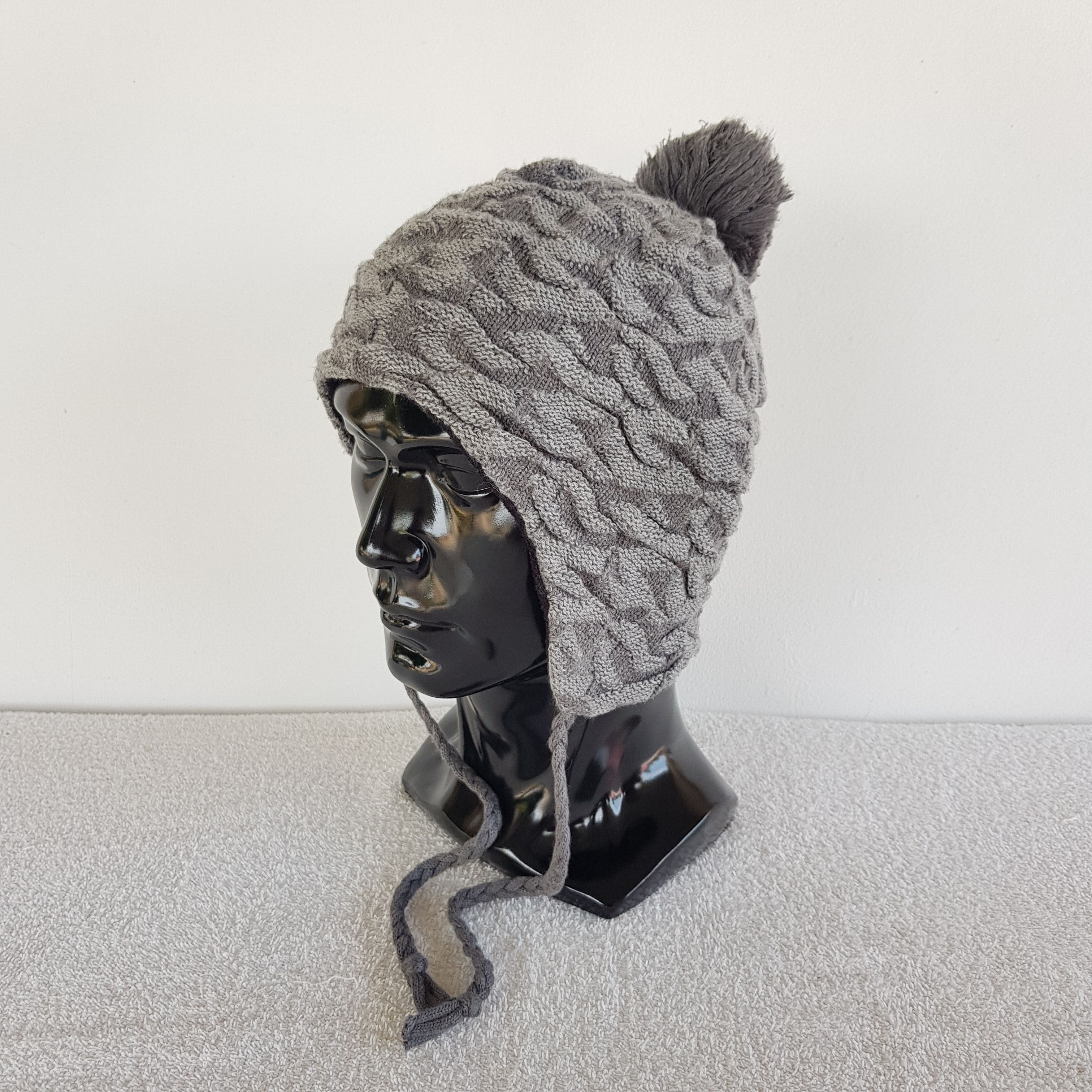 Japanese Brand × Vintage Japanese Unknown Beanie Snow Cap Earflap Hats - AC10370. Size ONE SIZE - 2 Thumbnail