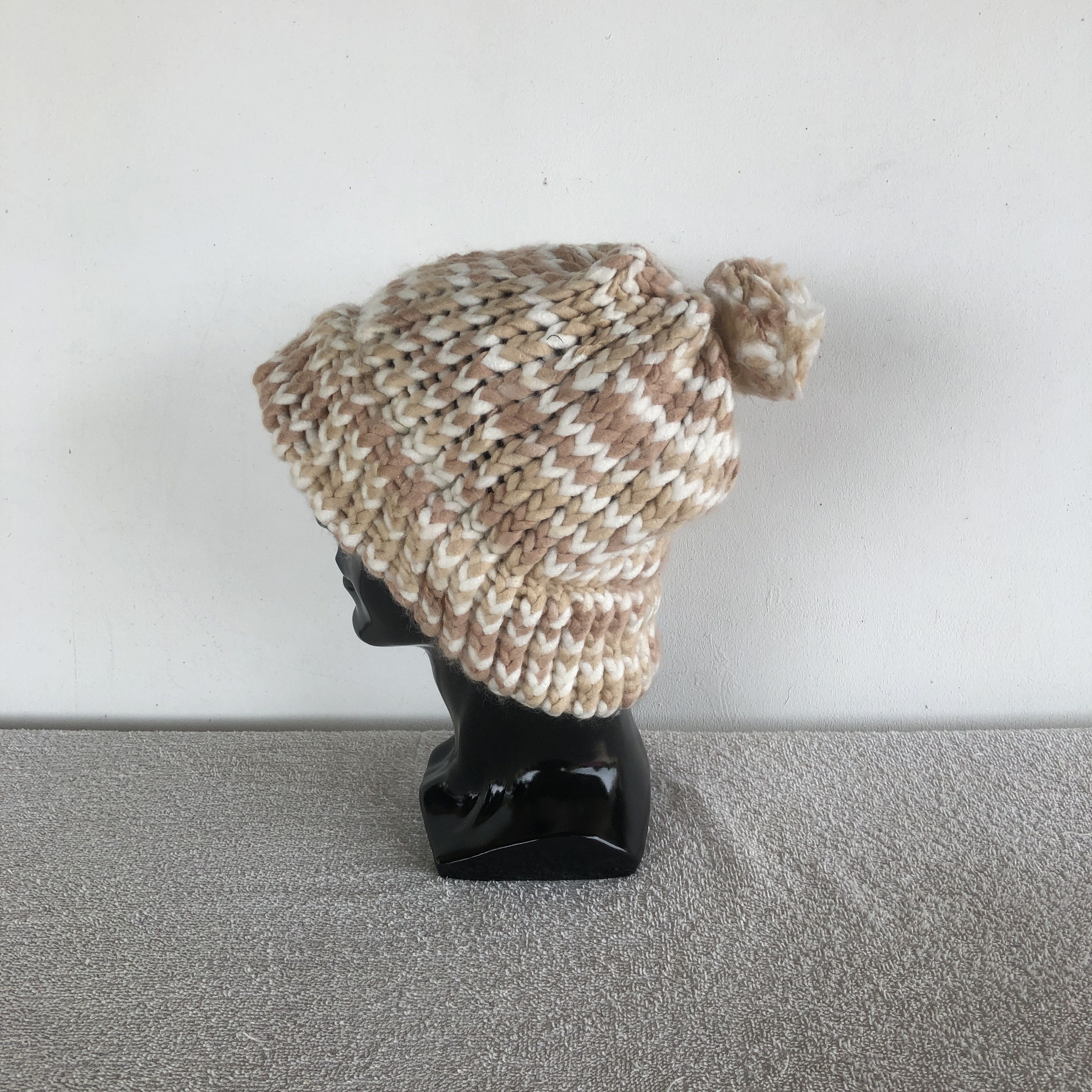 Japanese Brand × Vintage Vintage Knitted Beanie Unknown Snow Caps Japanese Hats Size ONE SIZE - 4 Thumbnail