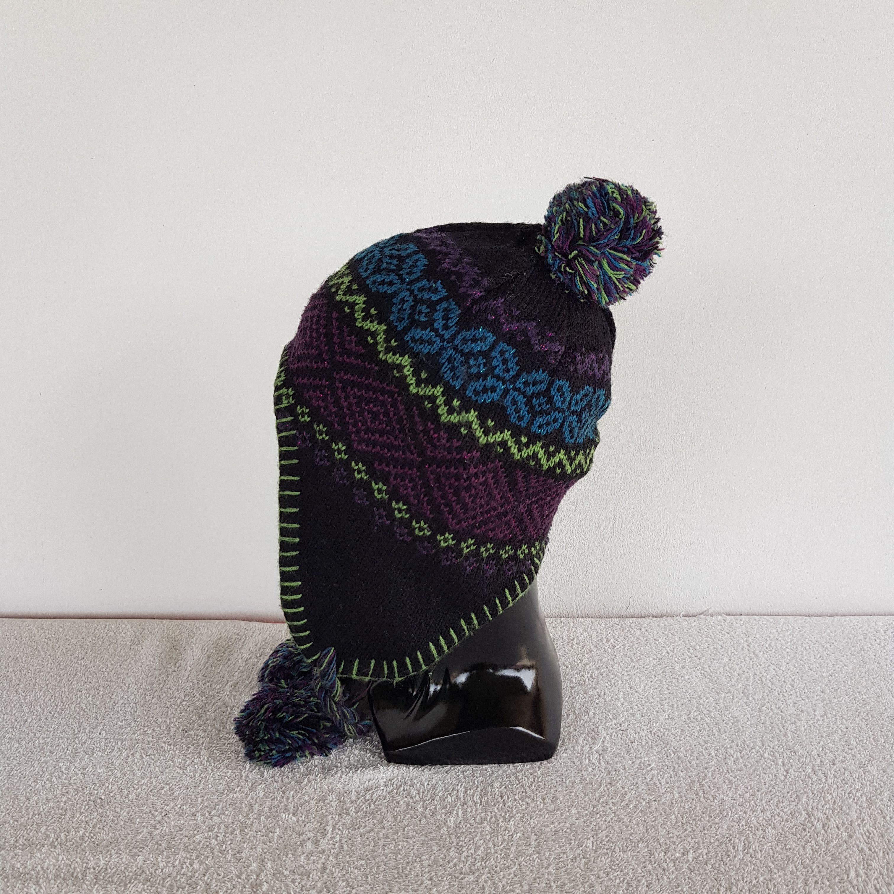 Japanese Brand × Vintage Japanese Hats Knitted Crochet Beanie Snow Cap Hats Size ONE SIZE - 4 Thumbnail