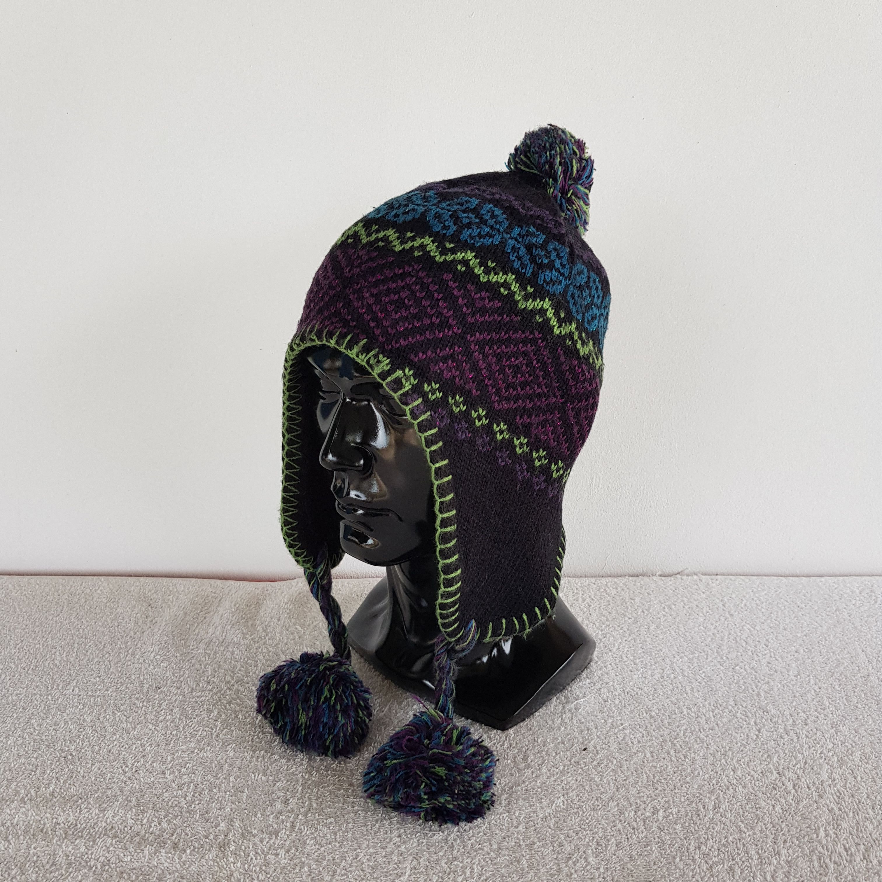 Japanese Brand × Vintage Japanese Hats Knitted Crochet Beanie Snow Cap Hats Size ONE SIZE - 1 Thumbnail