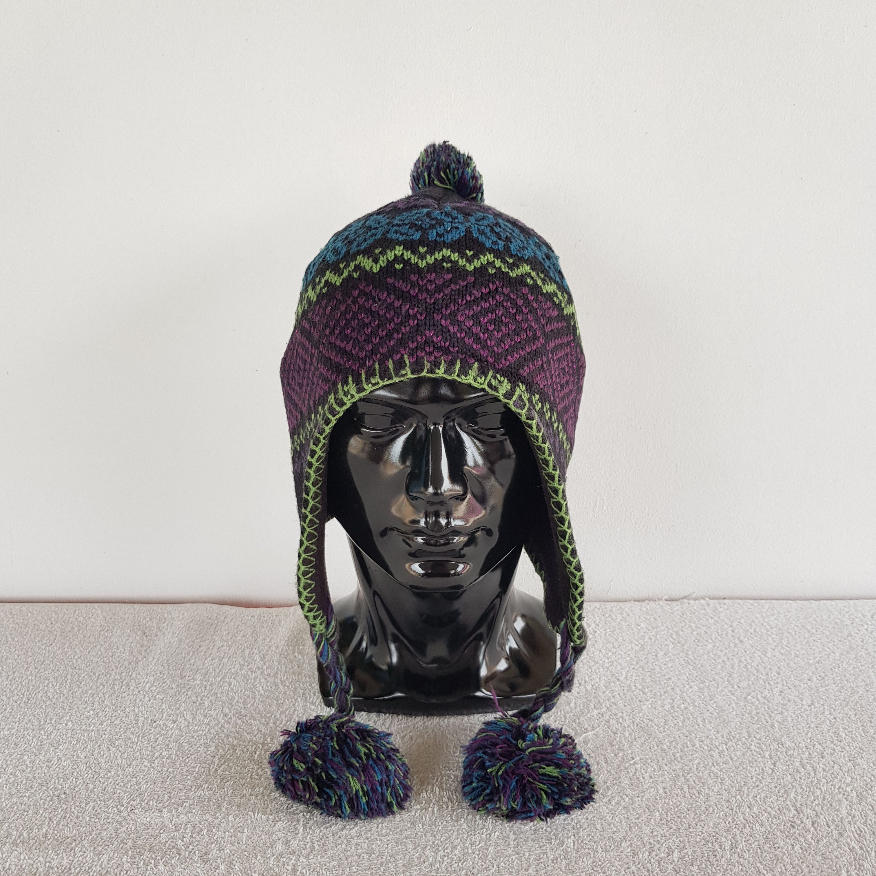 Japanese Brand × Vintage Japanese Hats Knitted Crochet Beanie Snow Cap Hats Size ONE SIZE - 2 Thumbnail