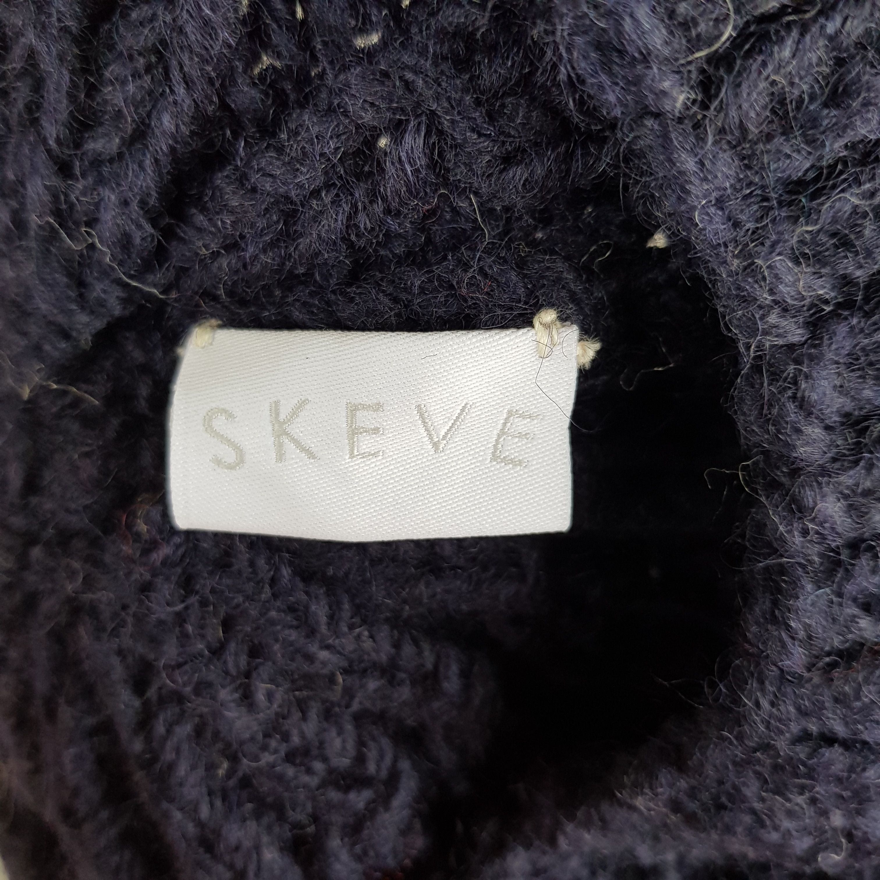 Japanese Brand × Vintage Skeve Beret Hats Beanie Snow Cap Wool Knitted Chunky Hats Size ONE SIZE - 6 Thumbnail