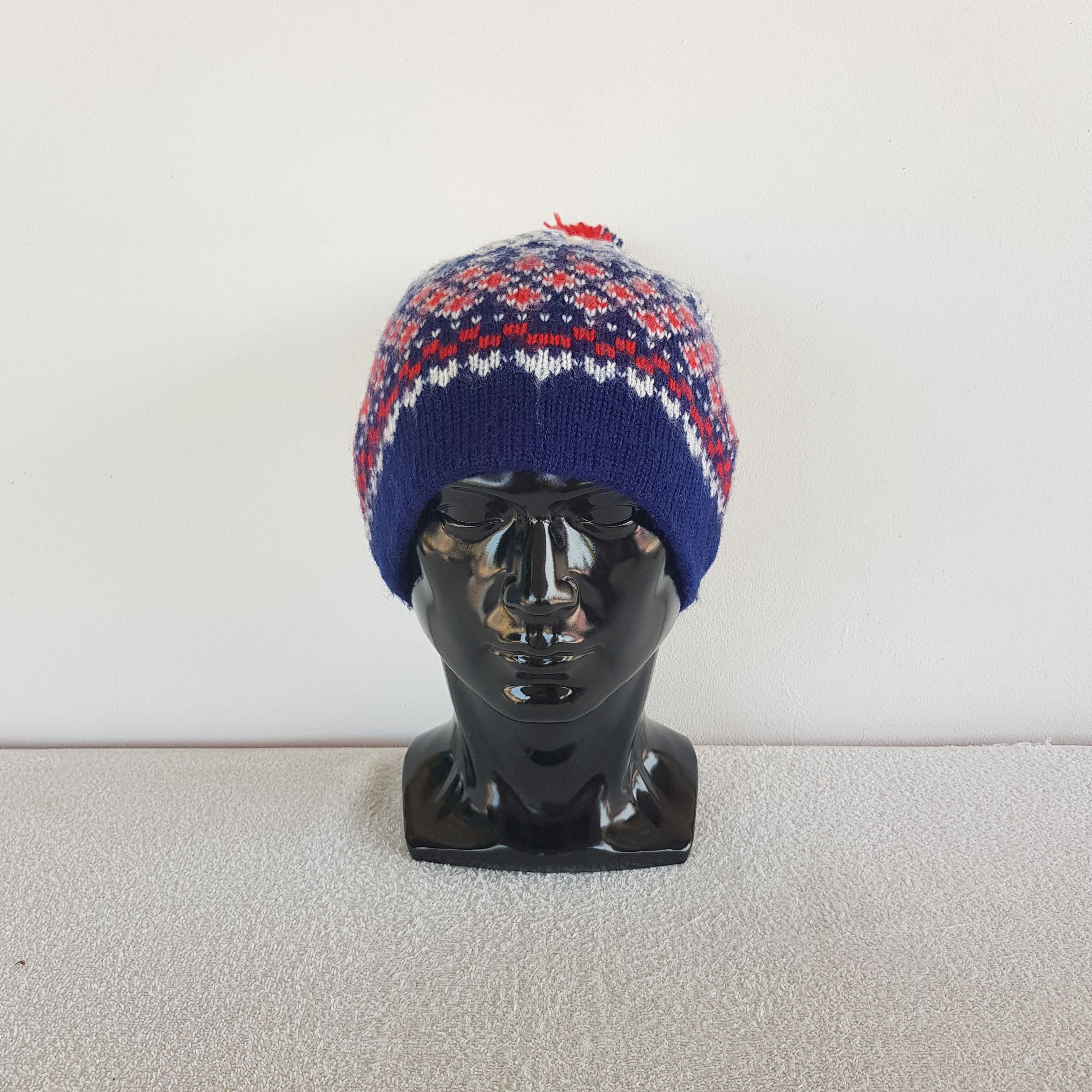 Japanese Brand Japanese Hats Multicolor Knitted Beanie Crochet Snow Cap Size ONE SIZE - 2 Thumbnail
