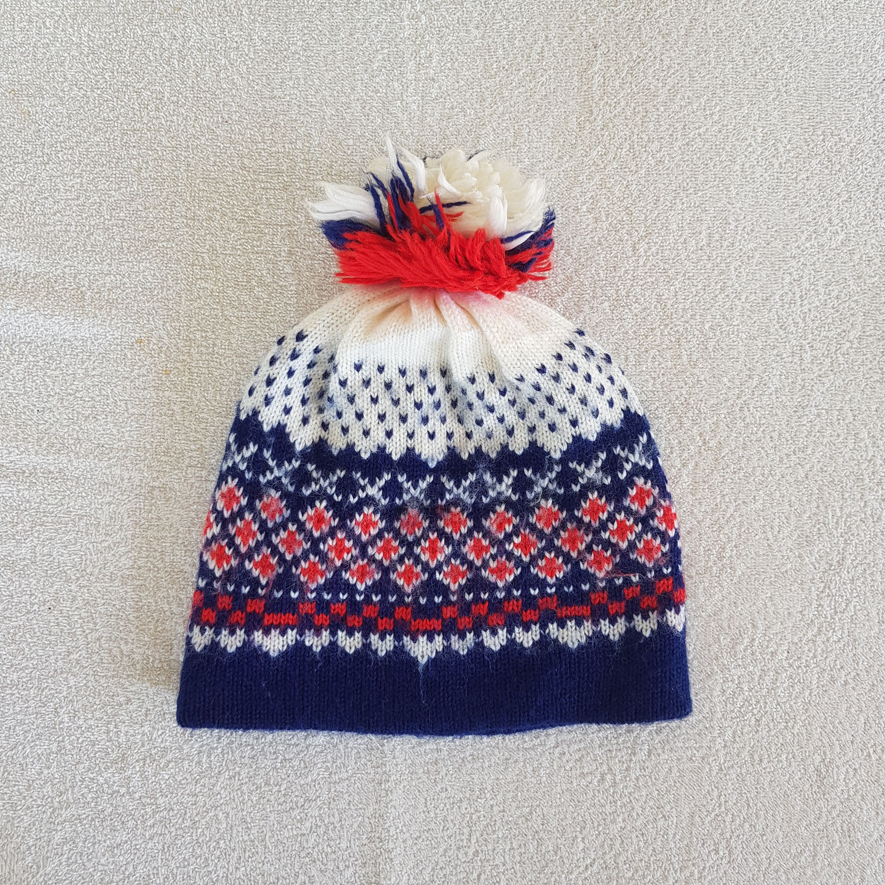 Japanese Brand Japanese Hats Multicolor Knitted Beanie Crochet Snow Cap Size ONE SIZE - 5 Thumbnail
