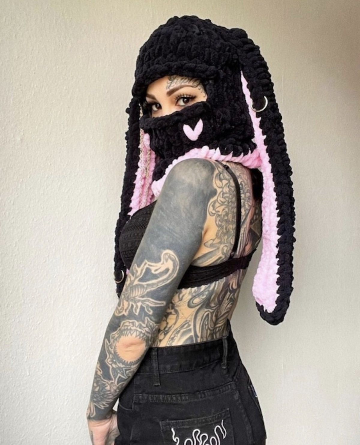 Japanese Brand Bunny ski mask. Winter balaclava. Ears hat knitted sexy |  Grailed