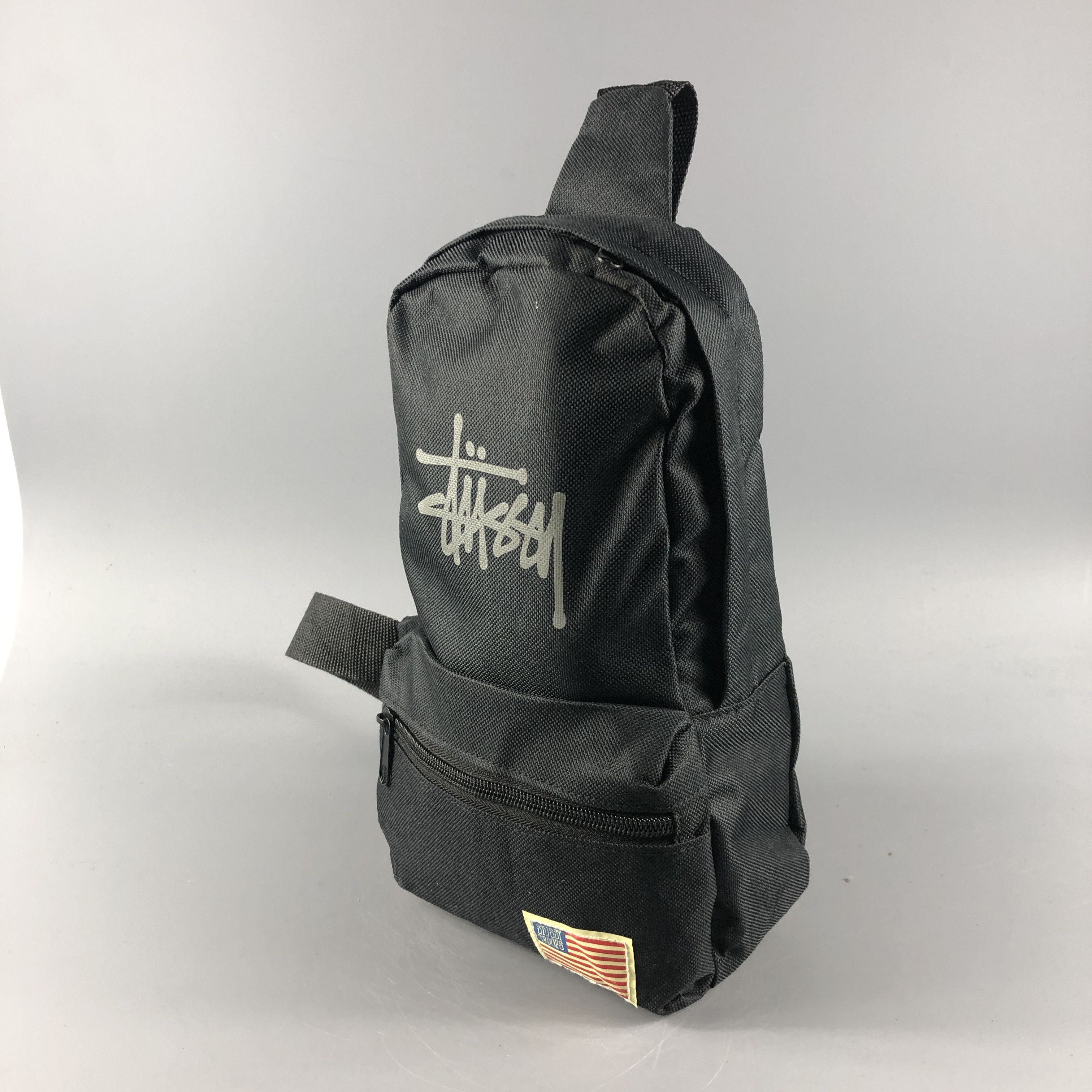 Stussy Stussy Troops Crossbody Bag Canvas Sling Shoulder Black Size ONE SIZE - 2 Thumbnail
