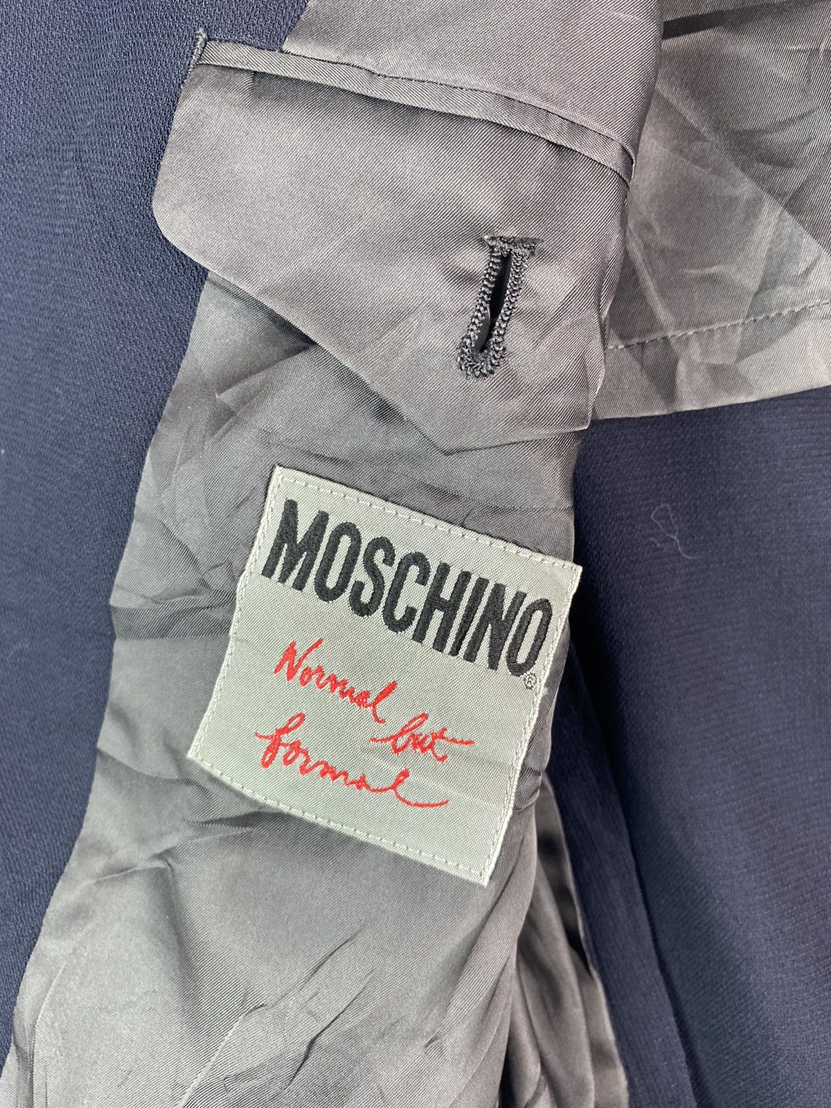 Moschino × Vintage Rare MOSCHINO Normal Cut Formal luxury blazer coat Size 46R - 2 Thumbnail