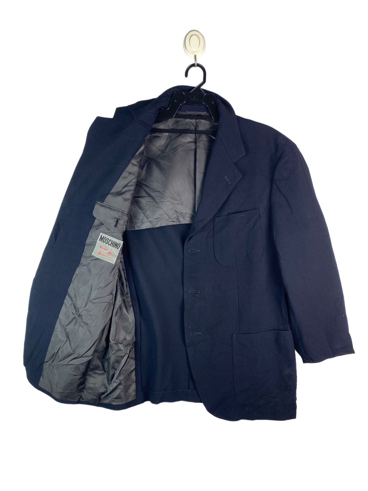 Moschino × Vintage Rare MOSCHINO Normal Cut Formal luxury blazer coat Size 46R - 1 Thumbnail