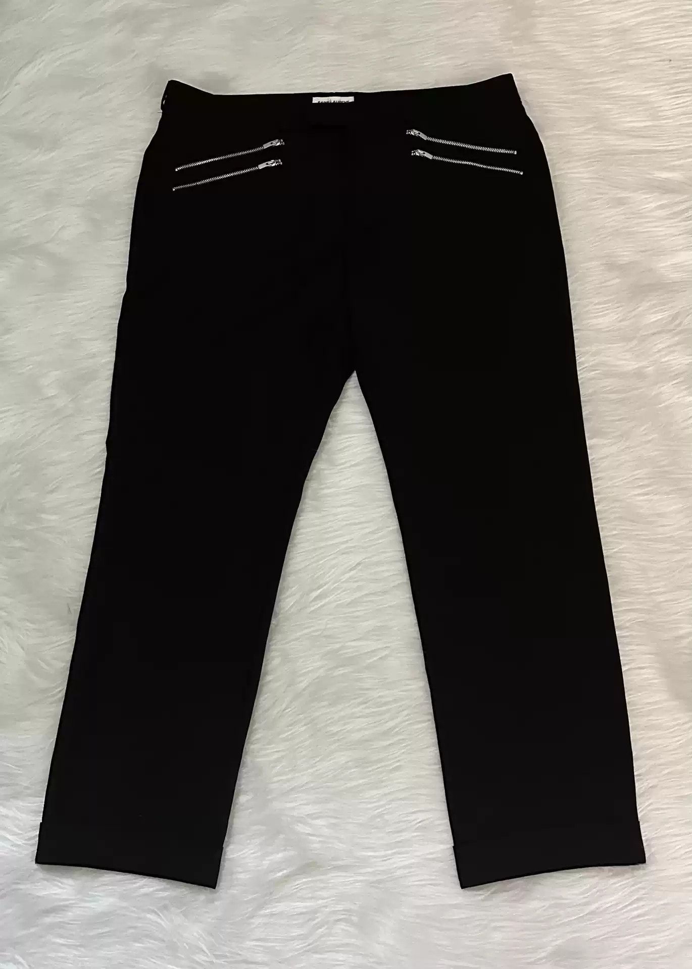 Saint Laurent 15Fw Zip Woolen Pant Size 52