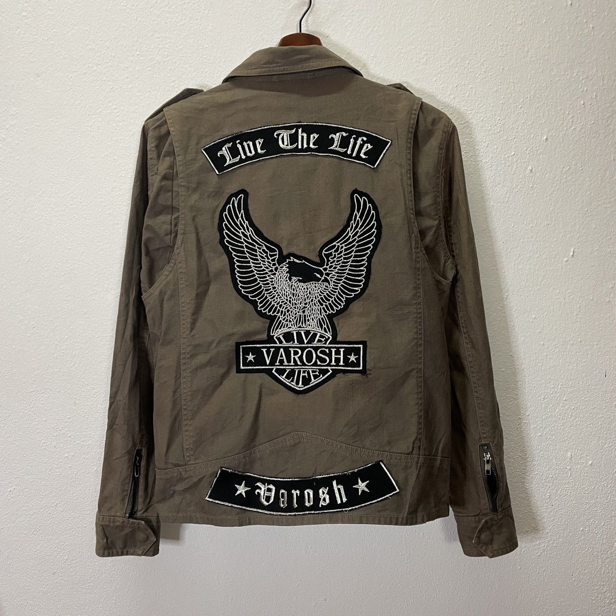 Japanese Brand Vintage Varosh Big Logo Airforce Style Jacket Size US S / EU 44-46 / 1 - 1 Thumbnail