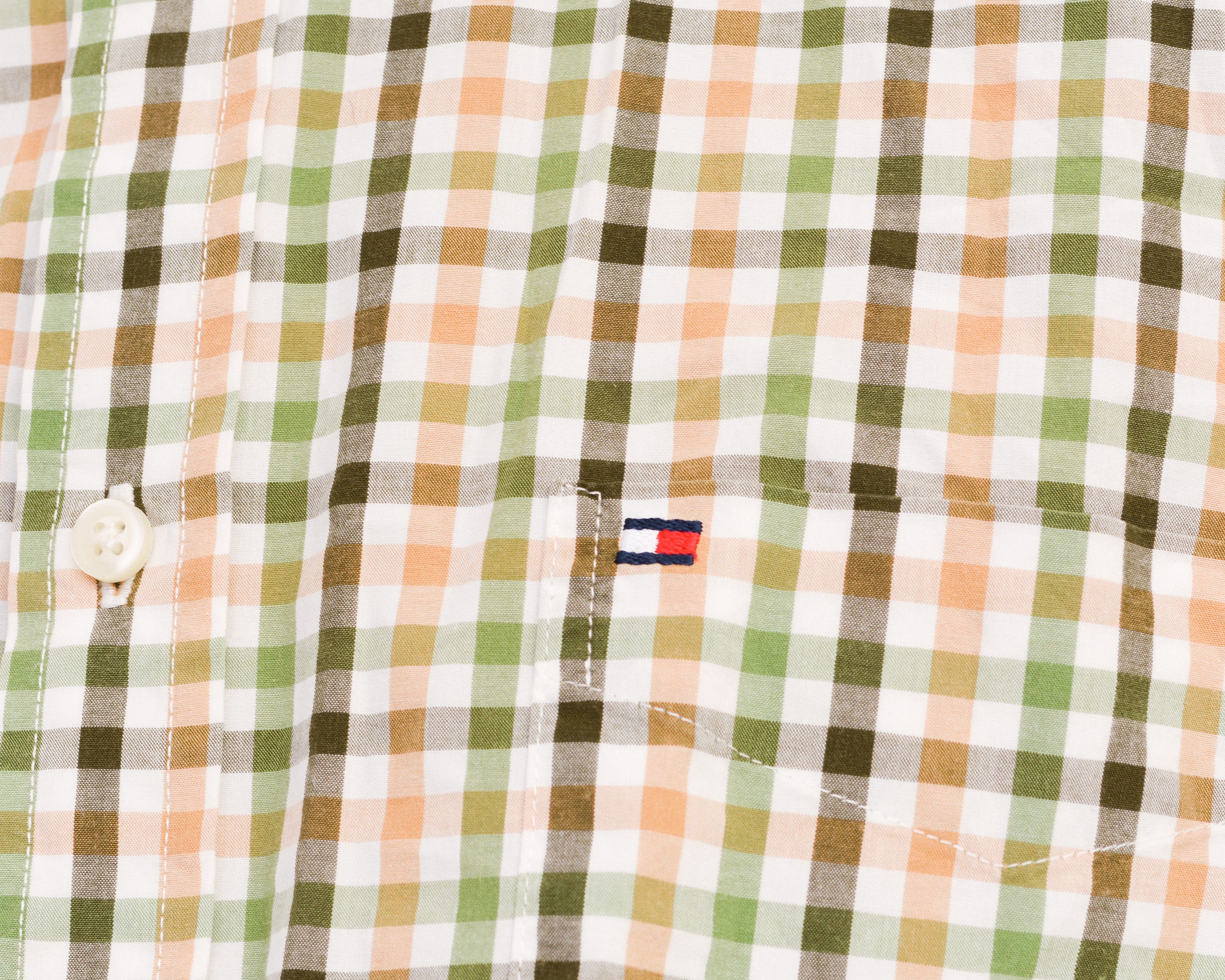 Tommy Hilfiger L Cotton Casual Shirt Check Plaid Tartan Retro Long Sleeve Size US L / EU 52-54 / 3 - 5 Thumbnail