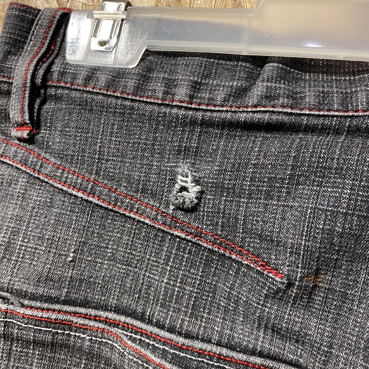Fubu × XMI Platinum RARE‼️Fubu Platinum Hip Hop Denim Jeans Distressed Size US 33 - 6 Thumbnail