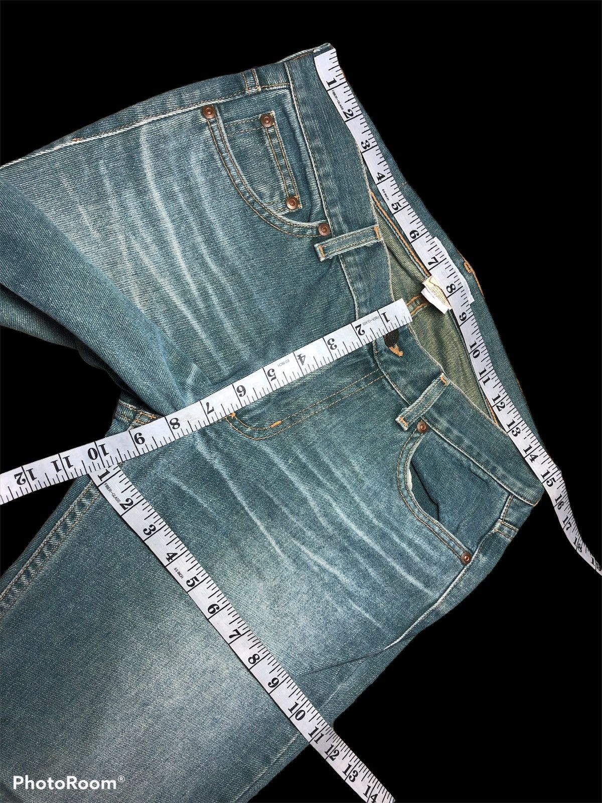 Vintage FLARE⚡️⚡️VTG ARMANI EXCHANGE USA JEANS Size US 30 / EU 46 - 7 Thumbnail