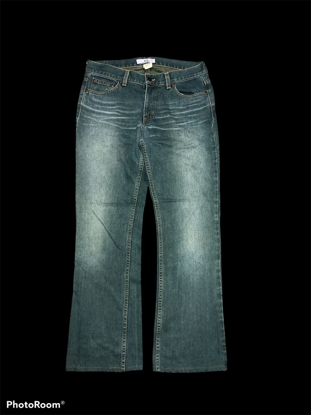 Vintage FLARE⚡️⚡️VTG ARMANI EXCHANGE USA JEANS Size US 30 / EU 46 - 1 Thumbnail