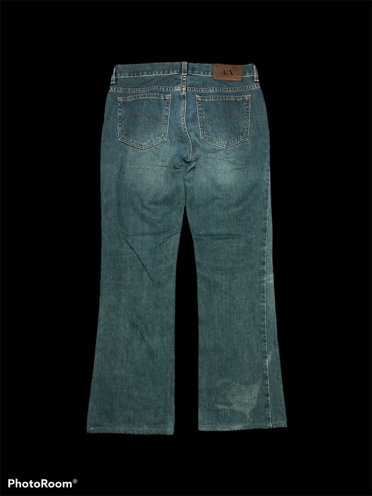 Vintage FLARE⚡️⚡️VTG ARMANI EXCHANGE USA JEANS Size US 30 / EU 46 - 2 Thumbnail