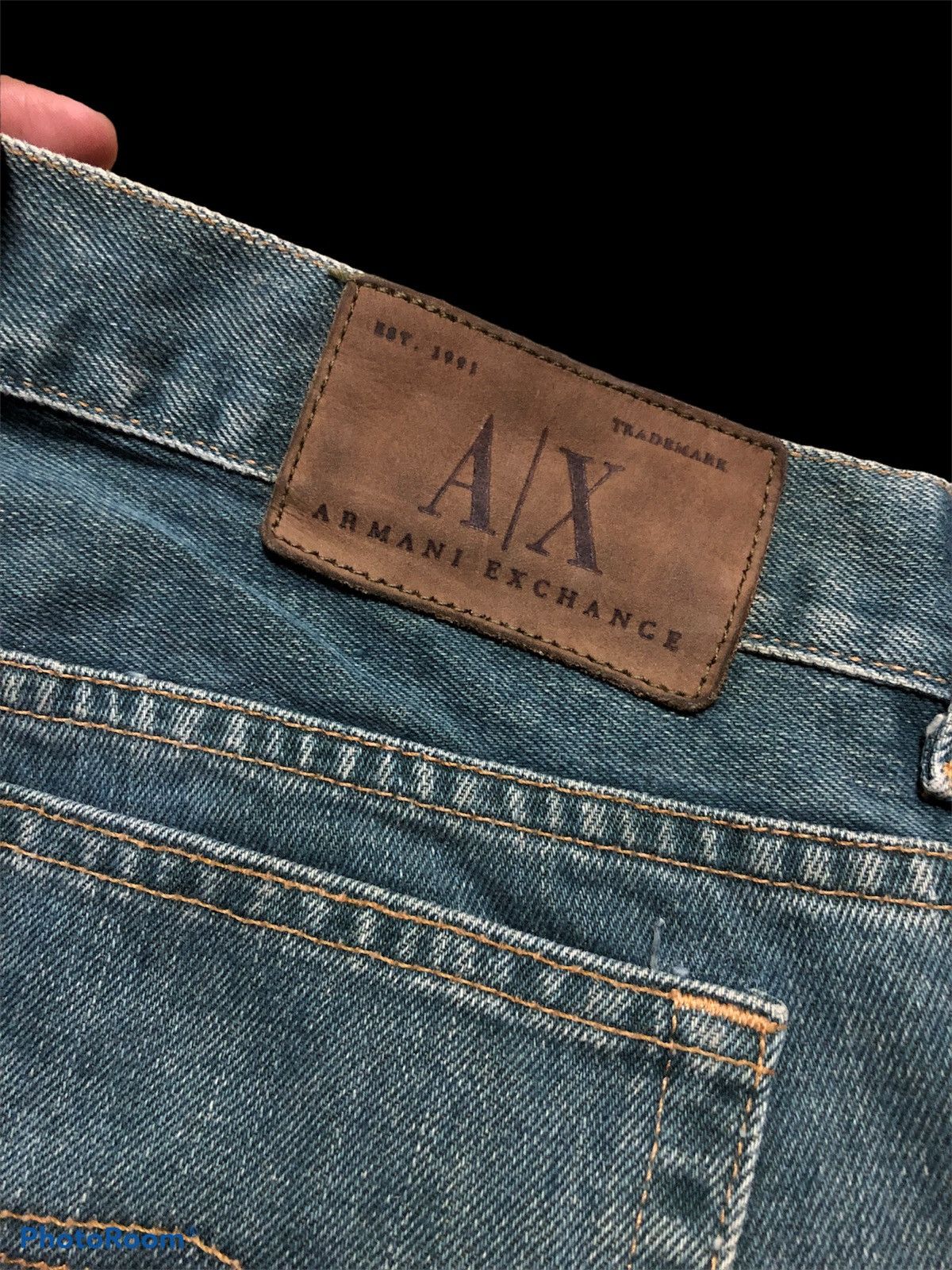 Vintage FLARE⚡️⚡️VTG ARMANI EXCHANGE USA JEANS Size US 30 / EU 46 - 4 Thumbnail