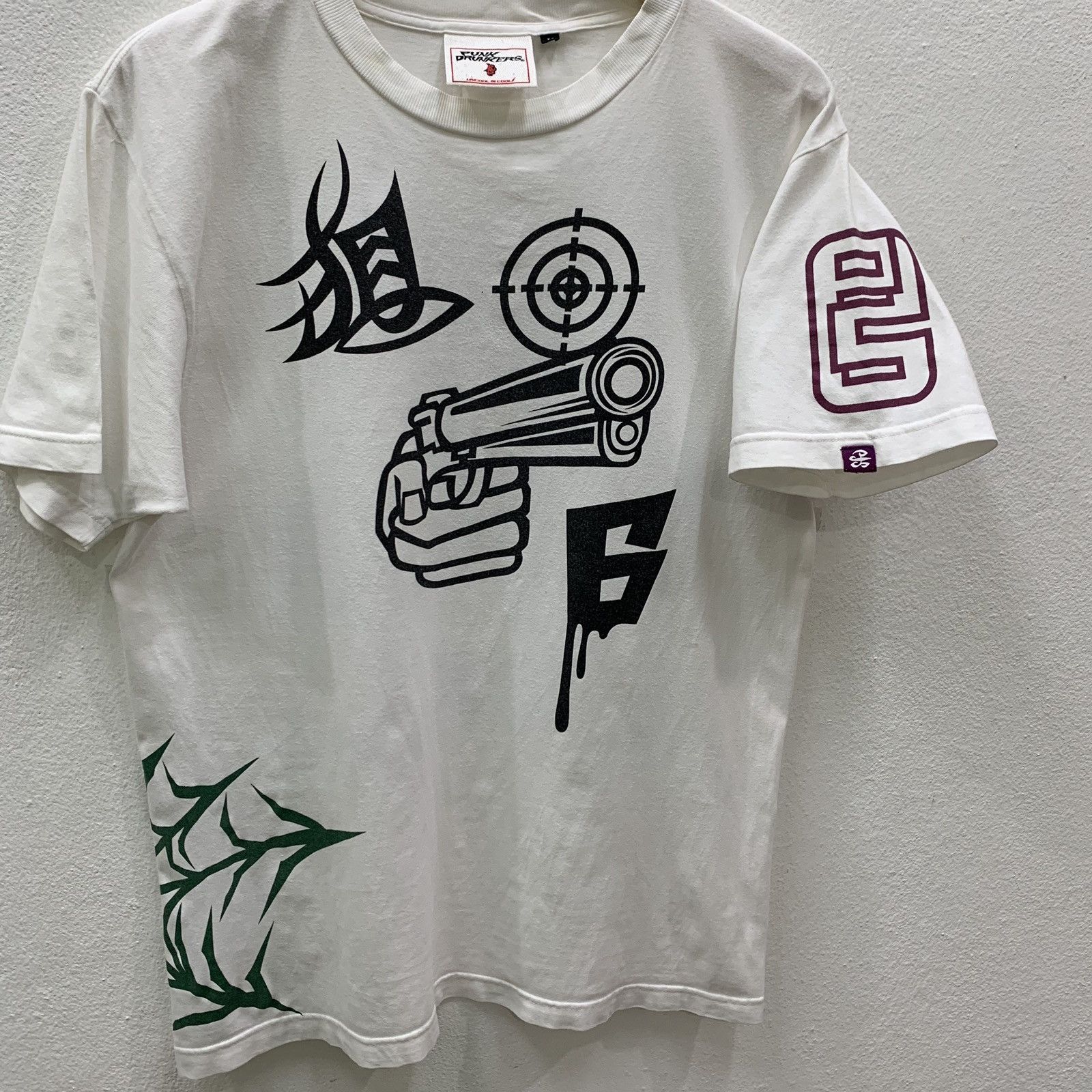 Japanese Brand RARE!!! Punk Drunkers T-shirts Size US L / EU 52-54 / 3 - 3 Thumbnail