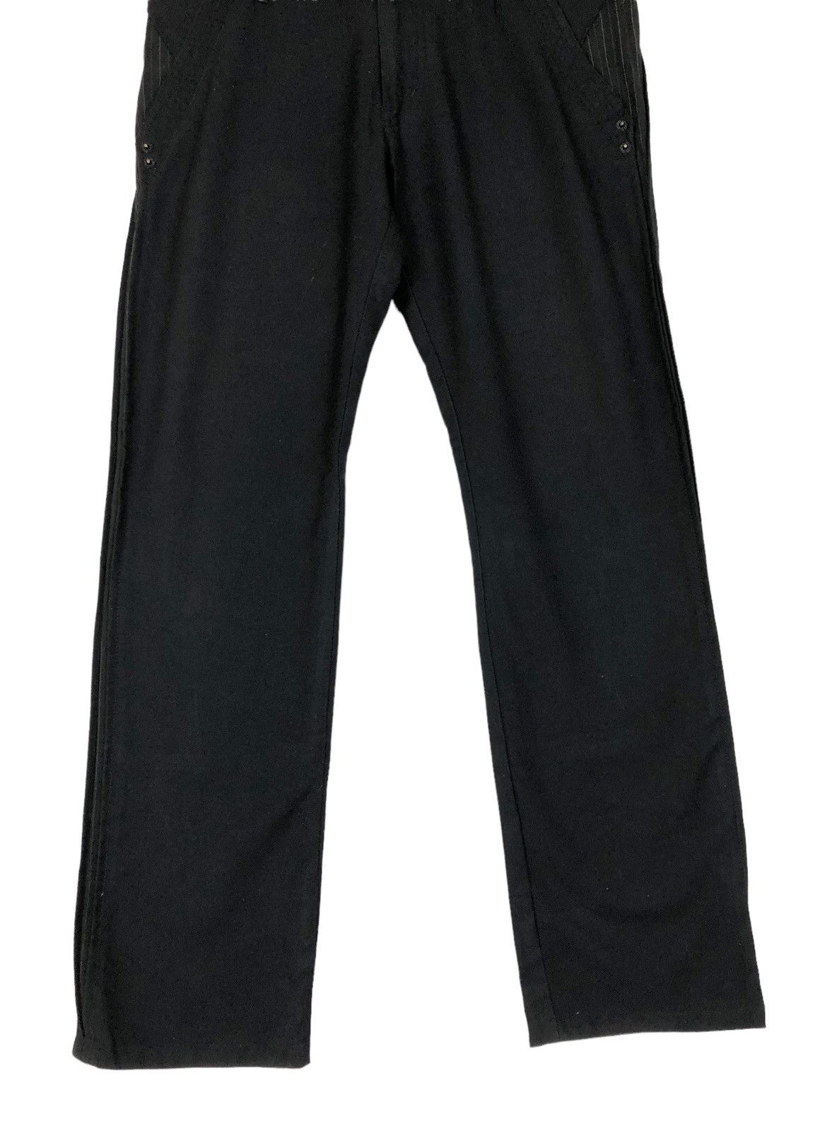 PPFM Japanese Brand PPFM Black Buckle Casual Pants Size US 30 / EU 46 - 4 Thumbnail