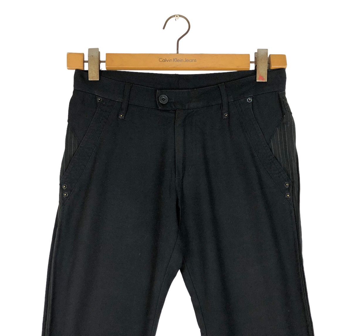 PPFM Japanese Brand PPFM Black Buckle Casual Pants Size US 30 / EU 46 - 3 Thumbnail