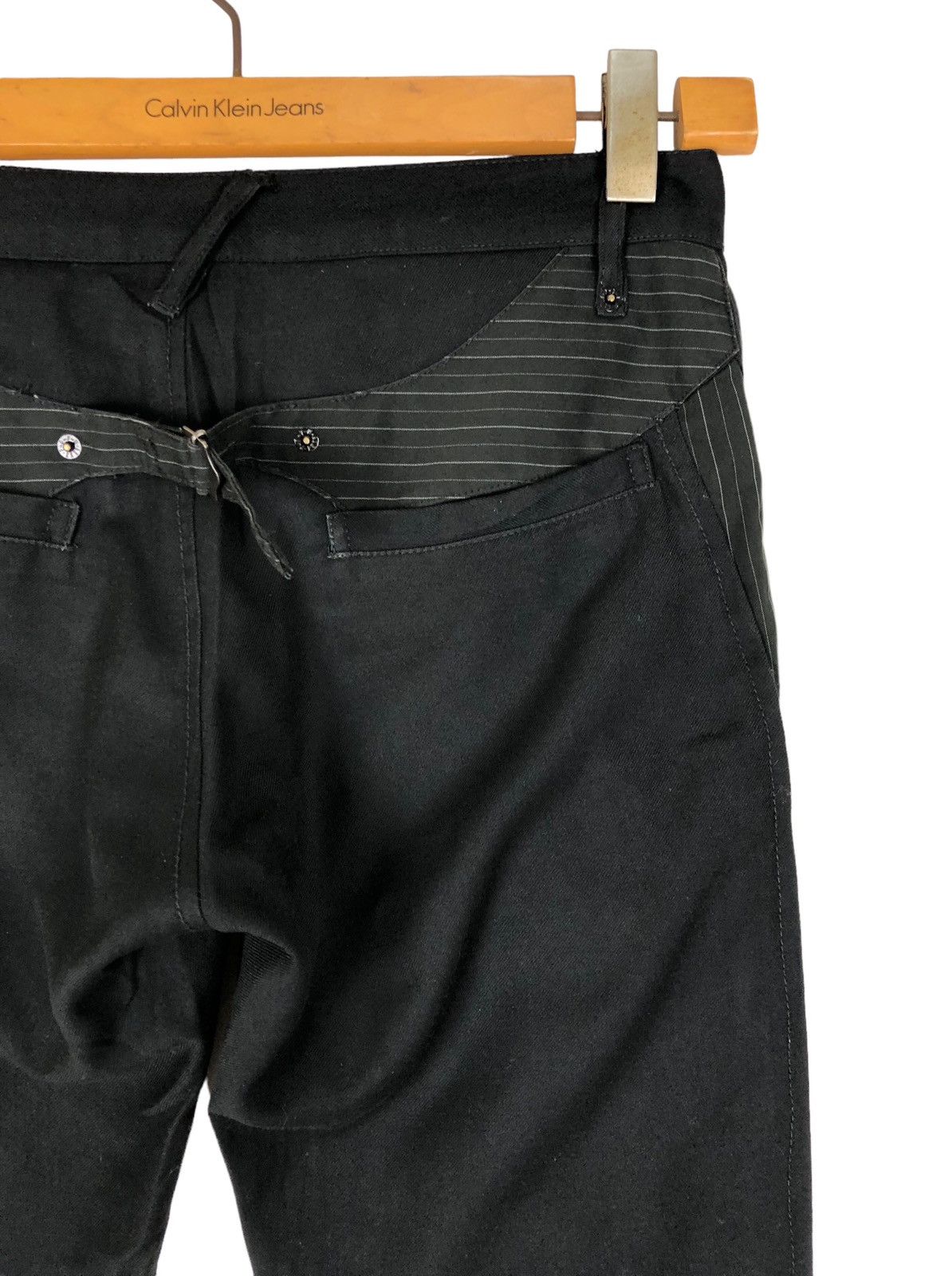 PPFM Japanese Brand PPFM Black Buckle Casual Pants Size US 30 / EU 46 - 8 Thumbnail