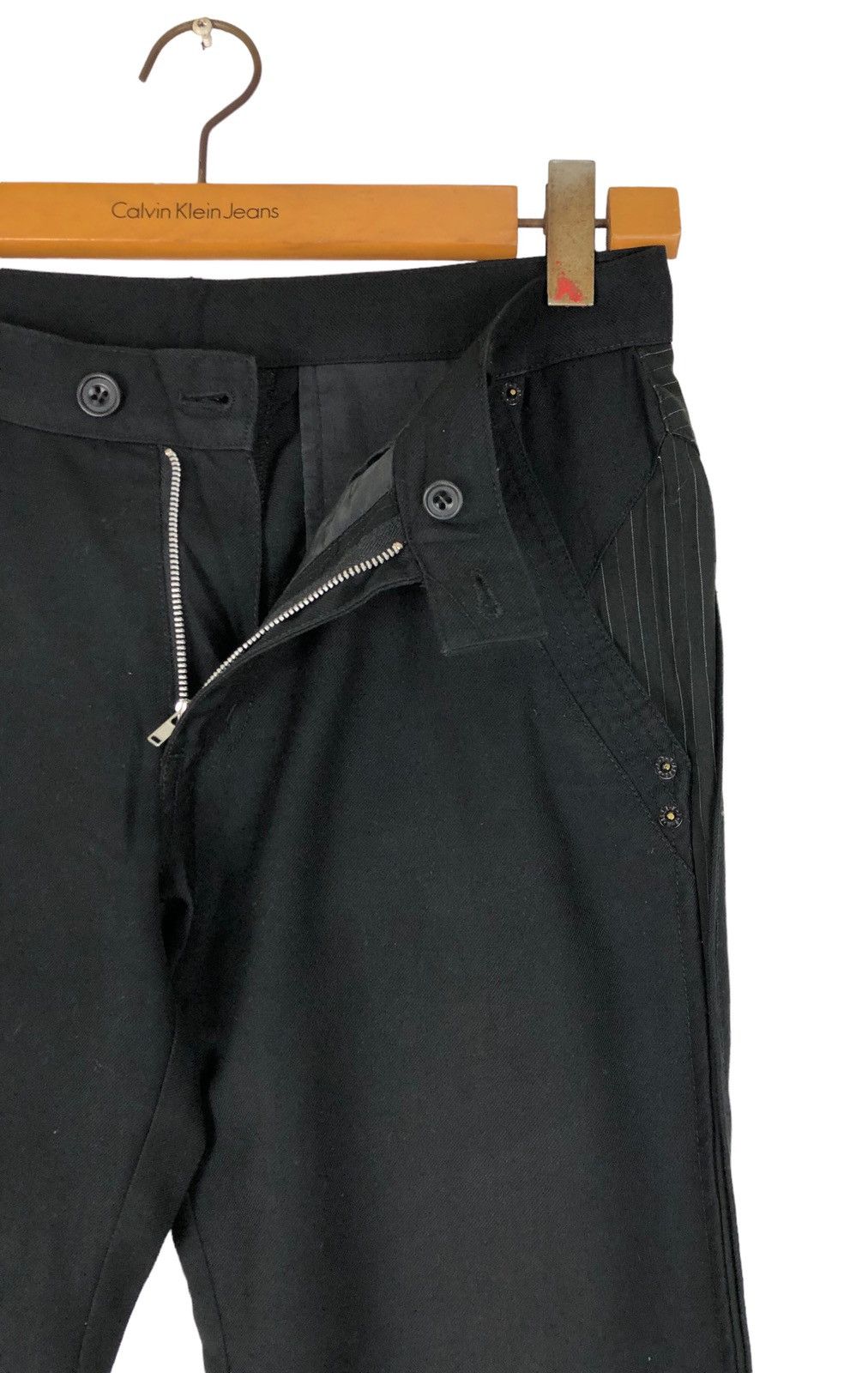 PPFM Japanese Brand PPFM Black Buckle Casual Pants Size US 30 / EU 46 - 6 Thumbnail