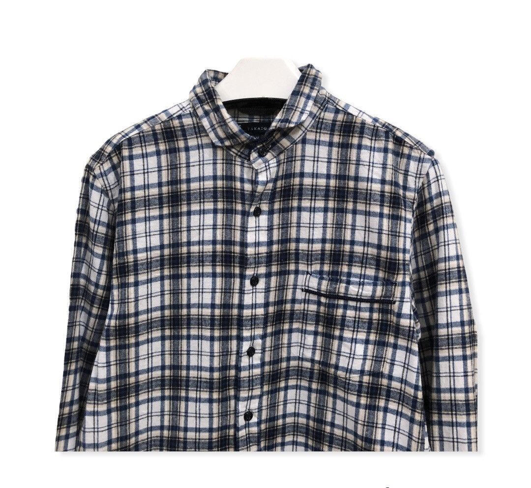 Japanese Brand Japanese Brand Takaiq Plaid tartan Flannel Shirt 👕 Size US S / EU 44-46 / 1 - 3 Thumbnail