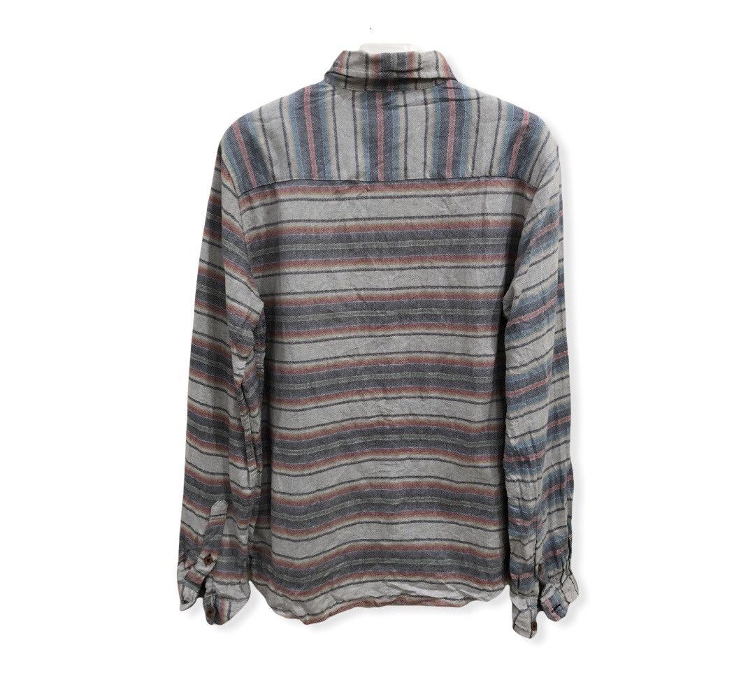 Flannel Japanese Brand Culture Mix Striped Design Flannel Shirt 👕 Size US S / EU 44-46 / 1 - 2 Thumbnail
