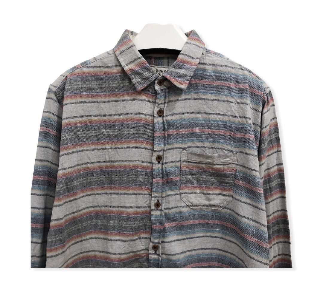 Flannel Japanese Brand Culture Mix Striped Design Flannel Shirt 👕 Size US S / EU 44-46 / 1 - 3 Thumbnail