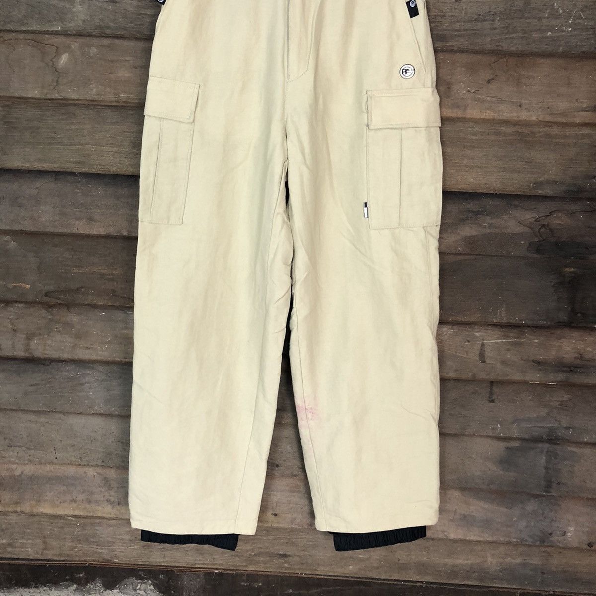 Japanese Brand BG Cream track snow multipocket Pants #3983 Size 26" / US 2 / IT 38 - 3 Thumbnail