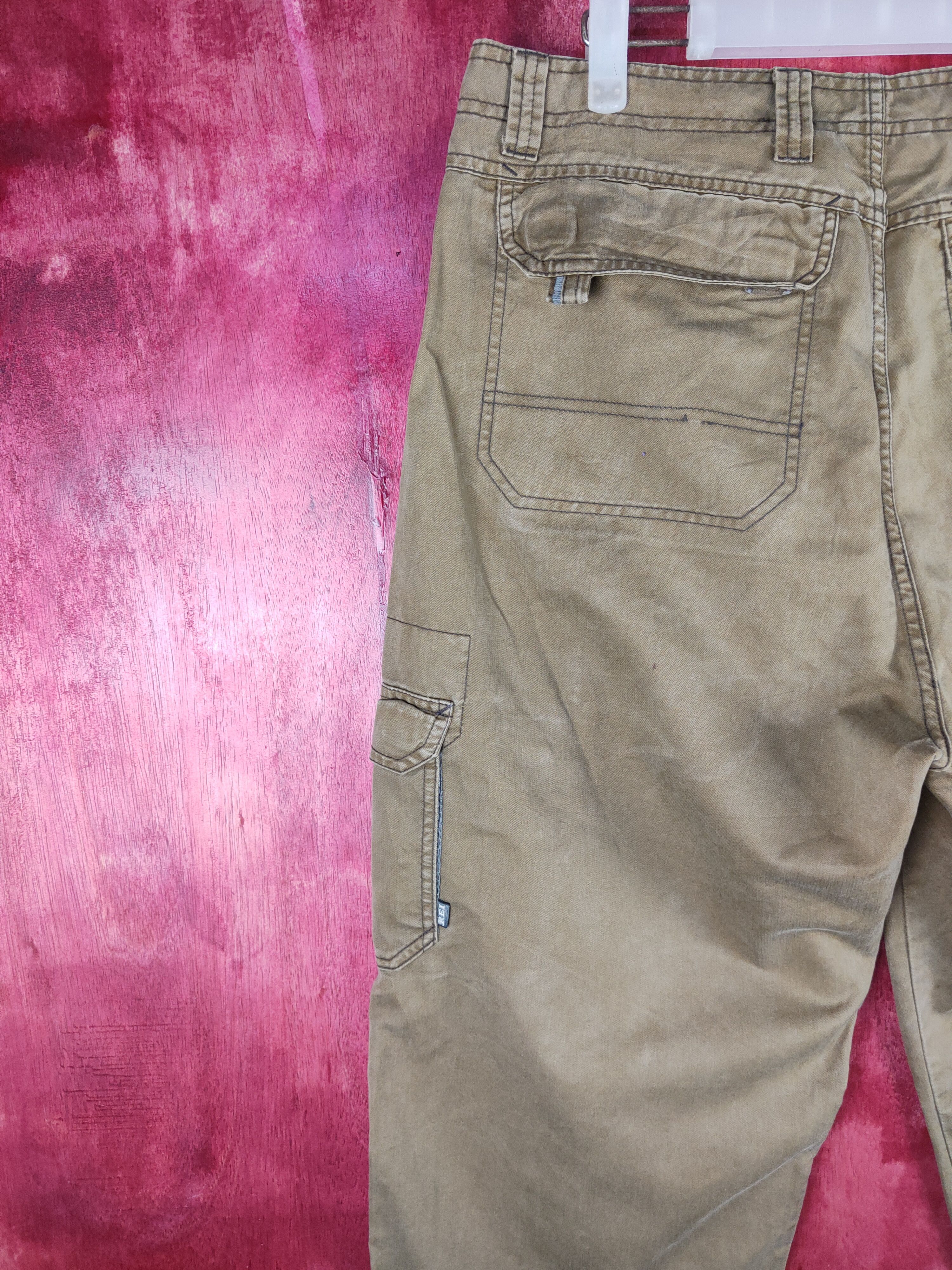 Japanese Brand Rei Brown Multi Pocket Tactical Cargo Pants #192B Size US 33 - 9 Thumbnail