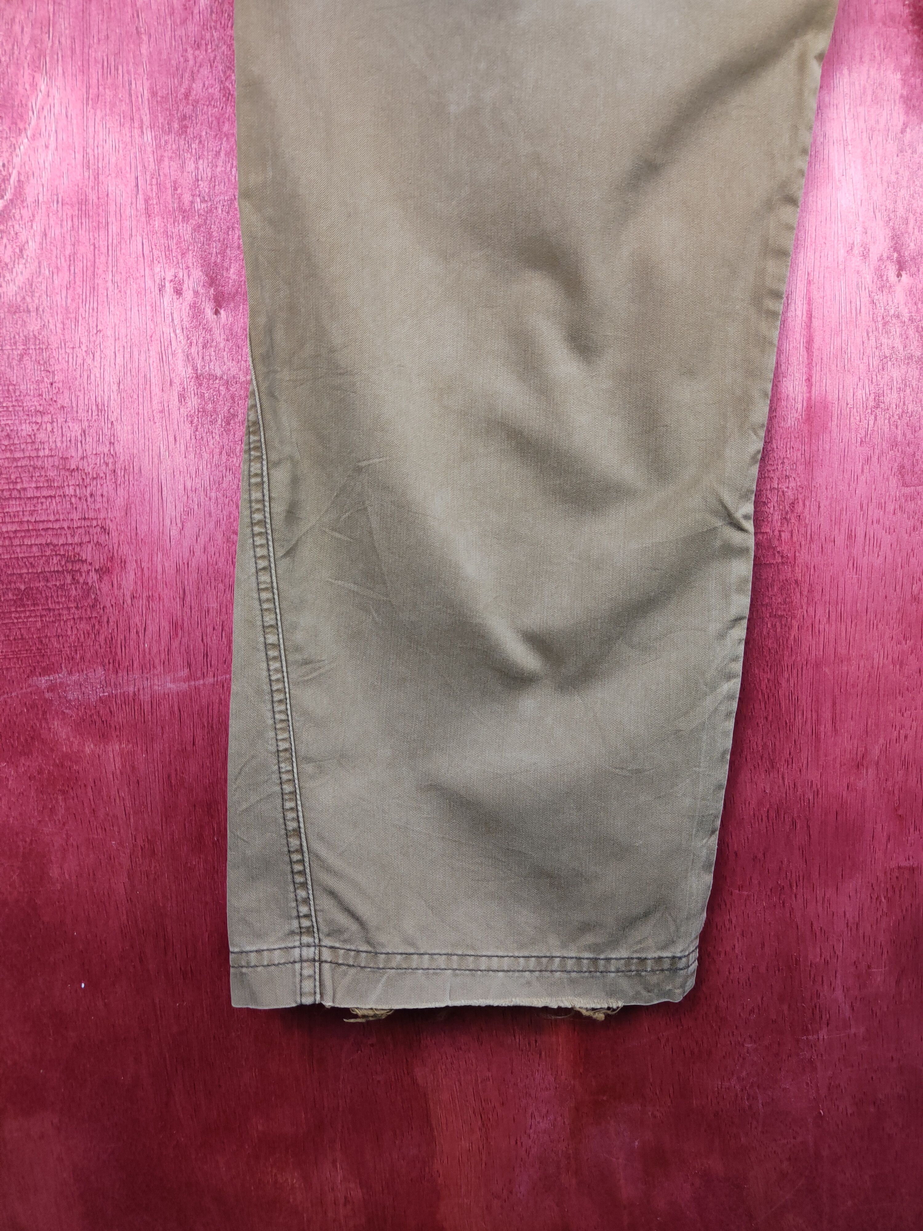Japanese Brand Rei Brown Multi Pocket Tactical Cargo Pants #192B Size US 33 - 10 Thumbnail