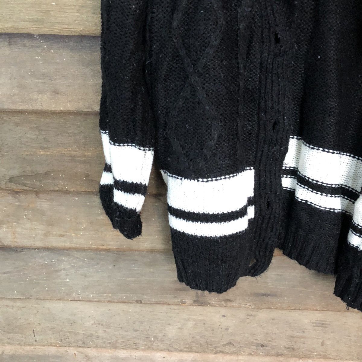 Homespun Knitwear × Japanese Brand Giam City Black Knitwear cardigan #3969 Size US M / EU 48-50 / 2 - 4 Thumbnail