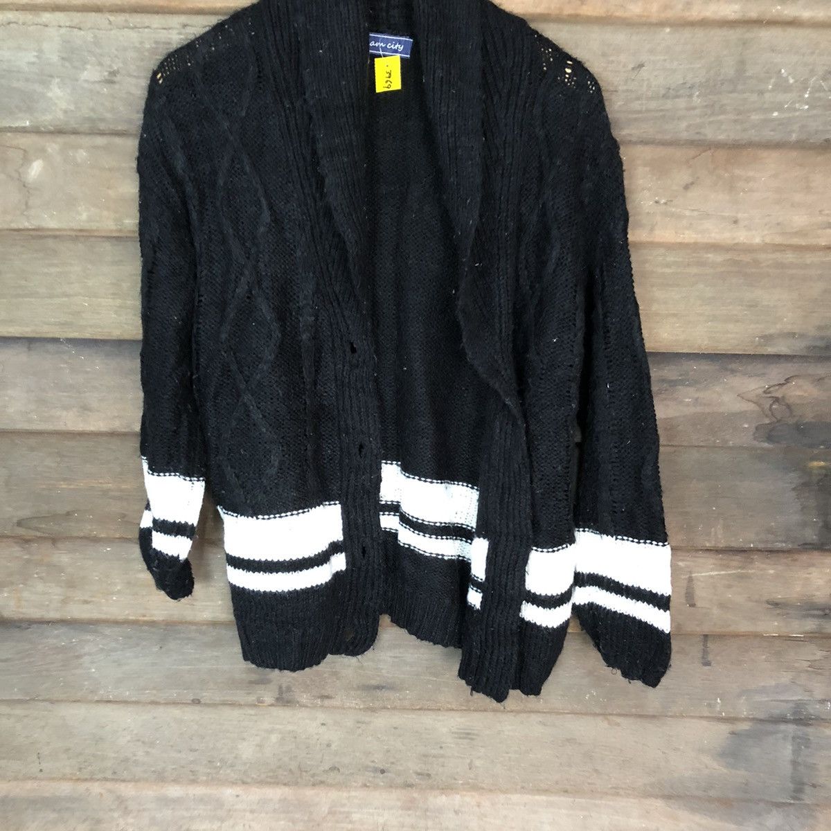 Homespun Knitwear × Japanese Brand Giam City Black Knitwear cardigan #3969 Size US M / EU 48-50 / 2 - 3 Thumbnail