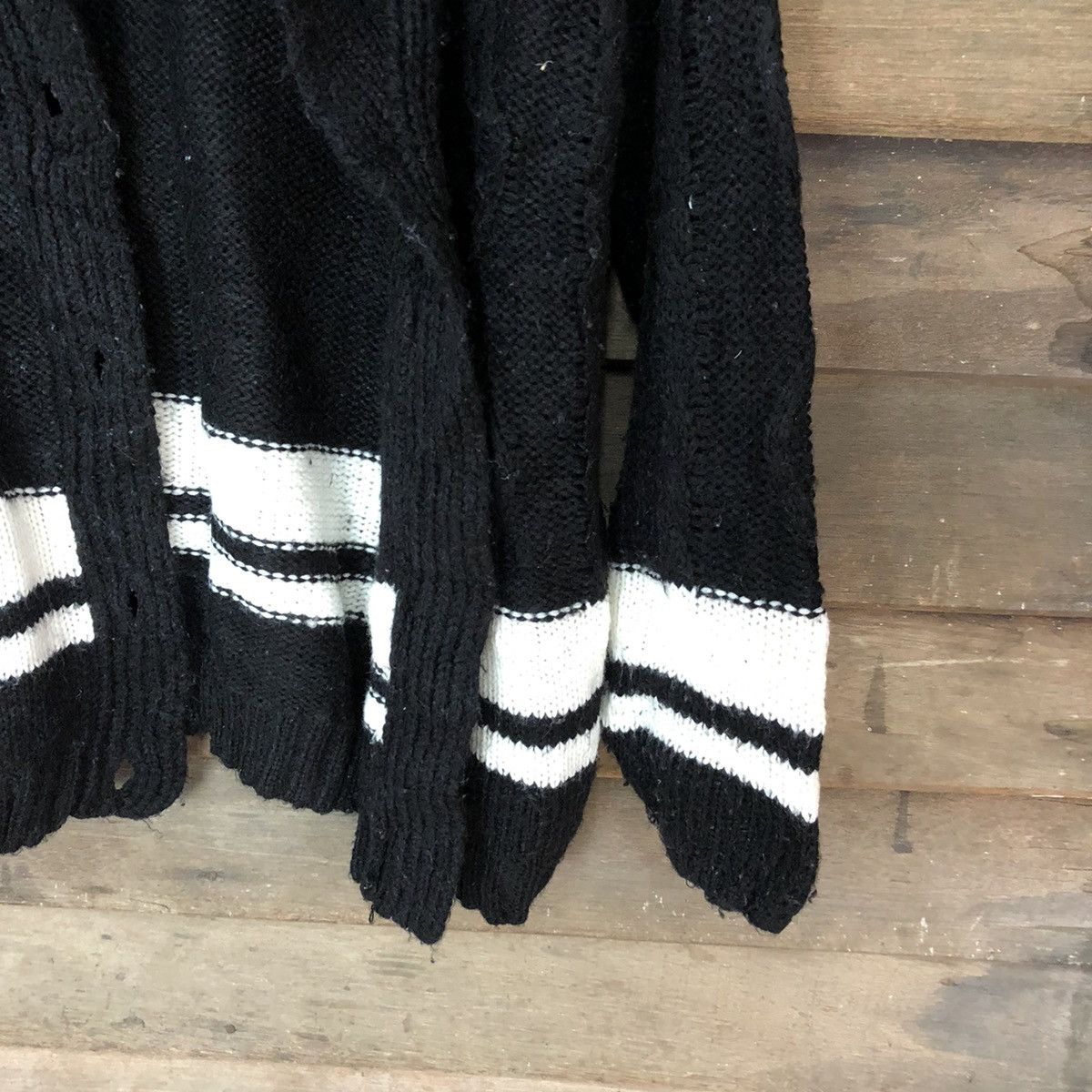 Homespun Knitwear × Japanese Brand Giam City Black Knitwear cardigan #3969 Size US M / EU 48-50 / 2 - 5 Thumbnail
