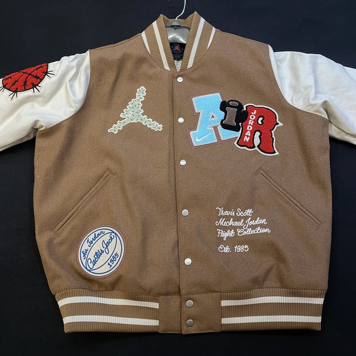 Travis Scott Travis Scott x Jordan Varsity Jacket | Grailed