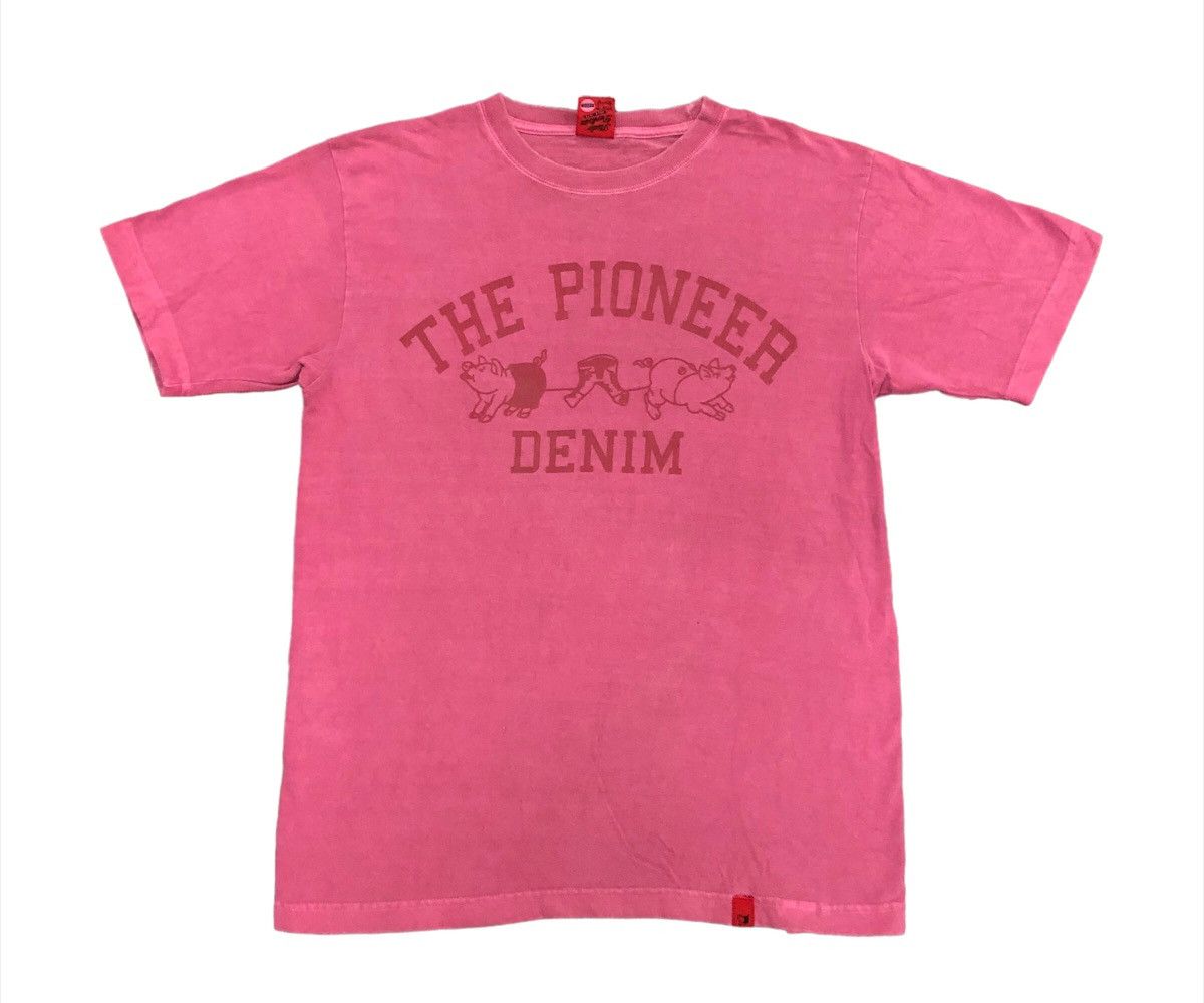 The Pioneer Denim Double Pig over print tees