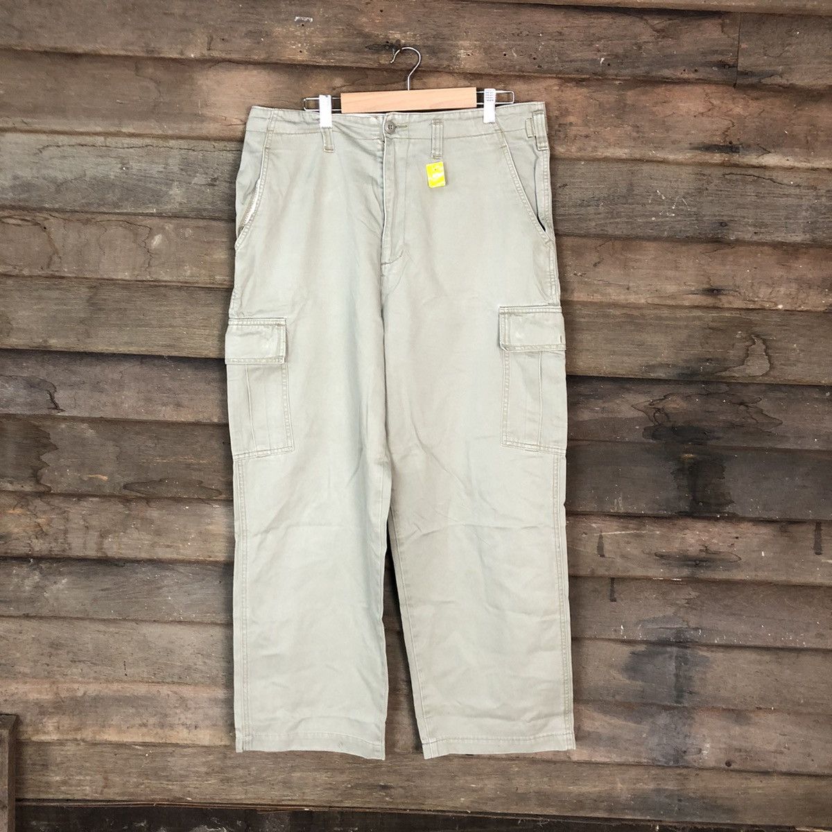 image of Faded Glory Faded Grey Multipocket Cargo Pants 3398, Men's (Size 32)