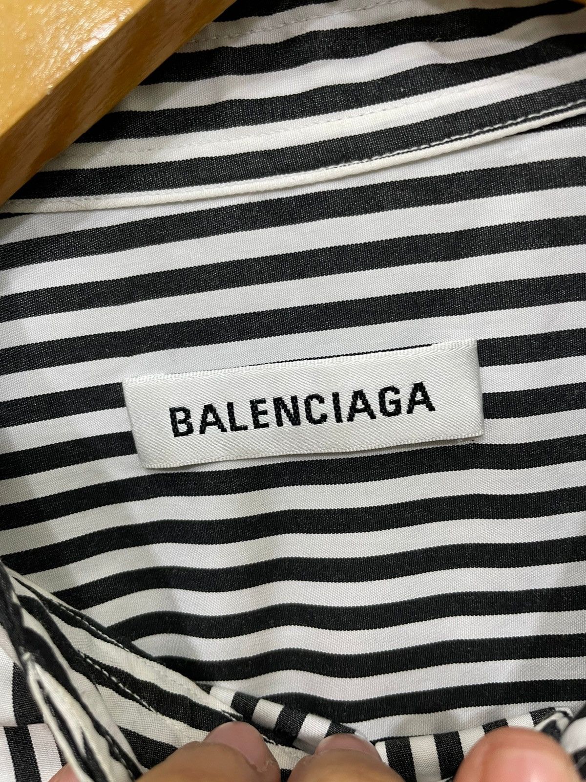 Balenciaga Free Ship Balenciaga Striped Shirt Size M / US 6-8 / IT 42-44 - 3 Thumbnail