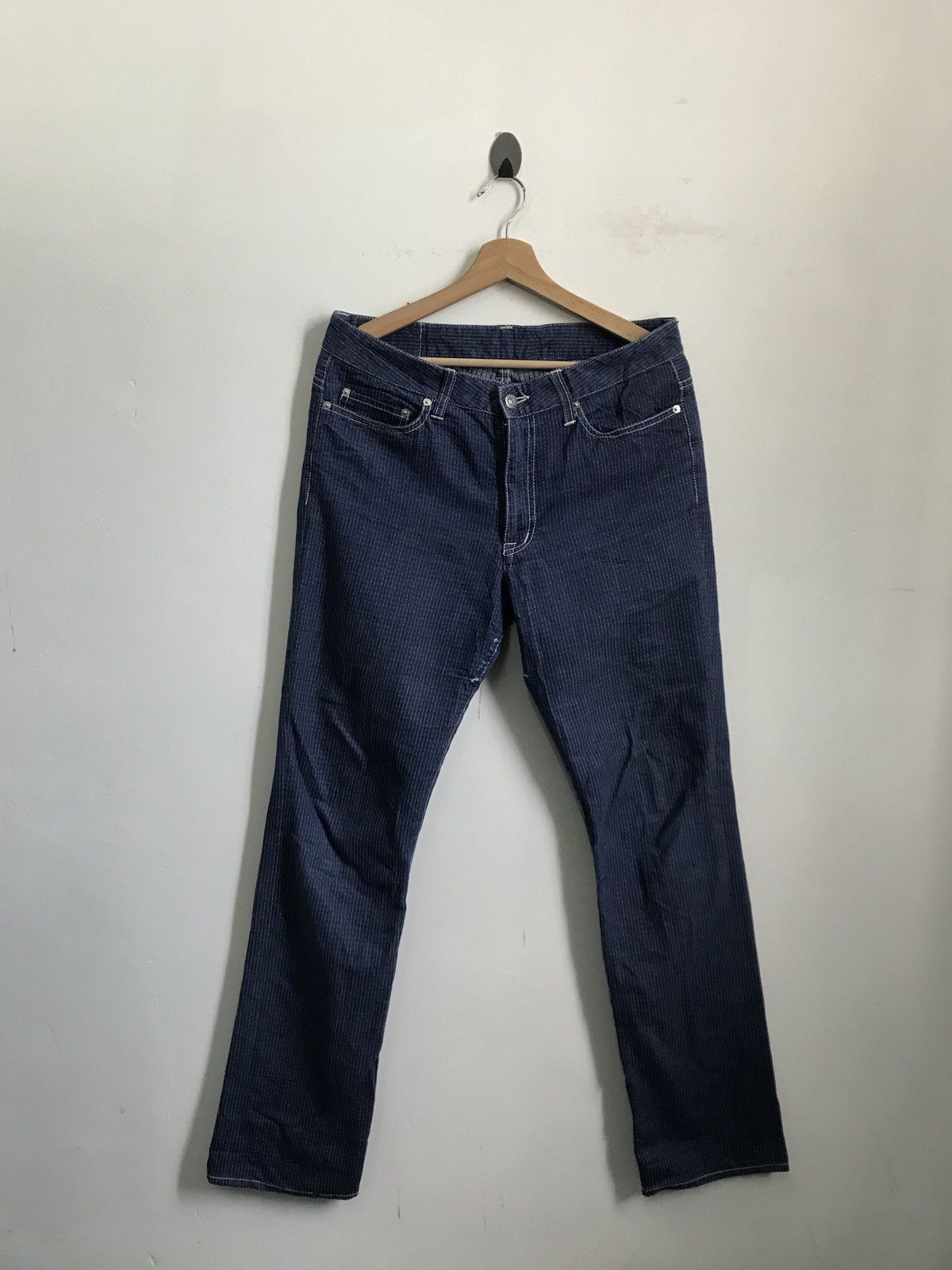 image of Tornado Mart Japan Muu San 63 Flare Denim Jeans in Blue, Men's (Size 32)